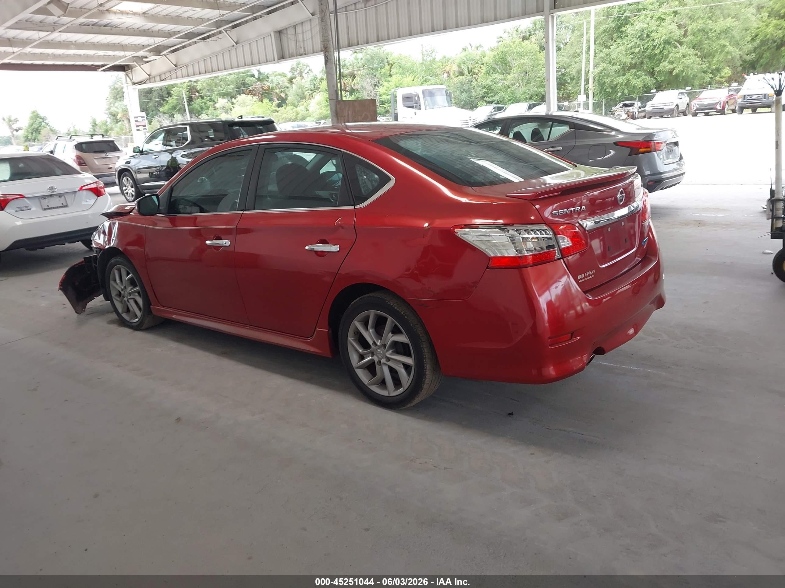 2014 Nissan Sentra Sr Red vin: 3N1AB7AP5EL643105