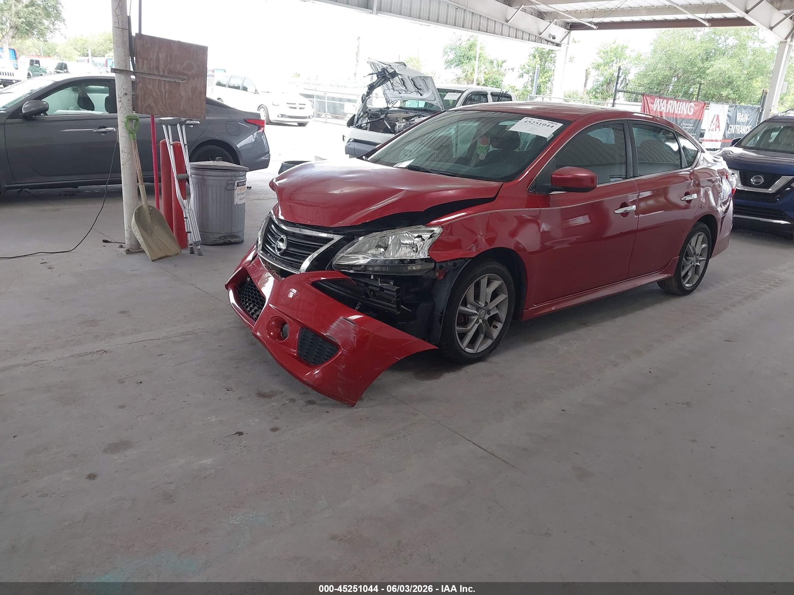 2014 Nissan Sentra Sr Red vin: 3N1AB7AP5EL643105