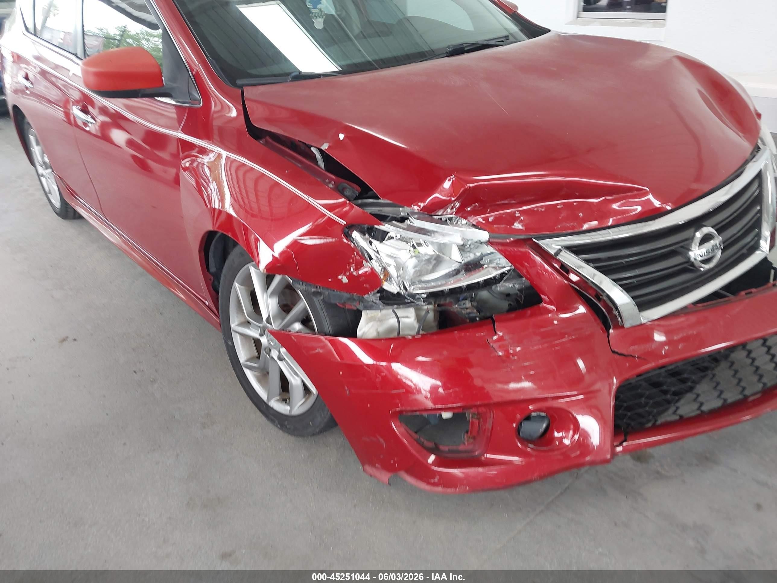 2014 Nissan Sentra Sr Red vin: 3N1AB7AP5EL643105