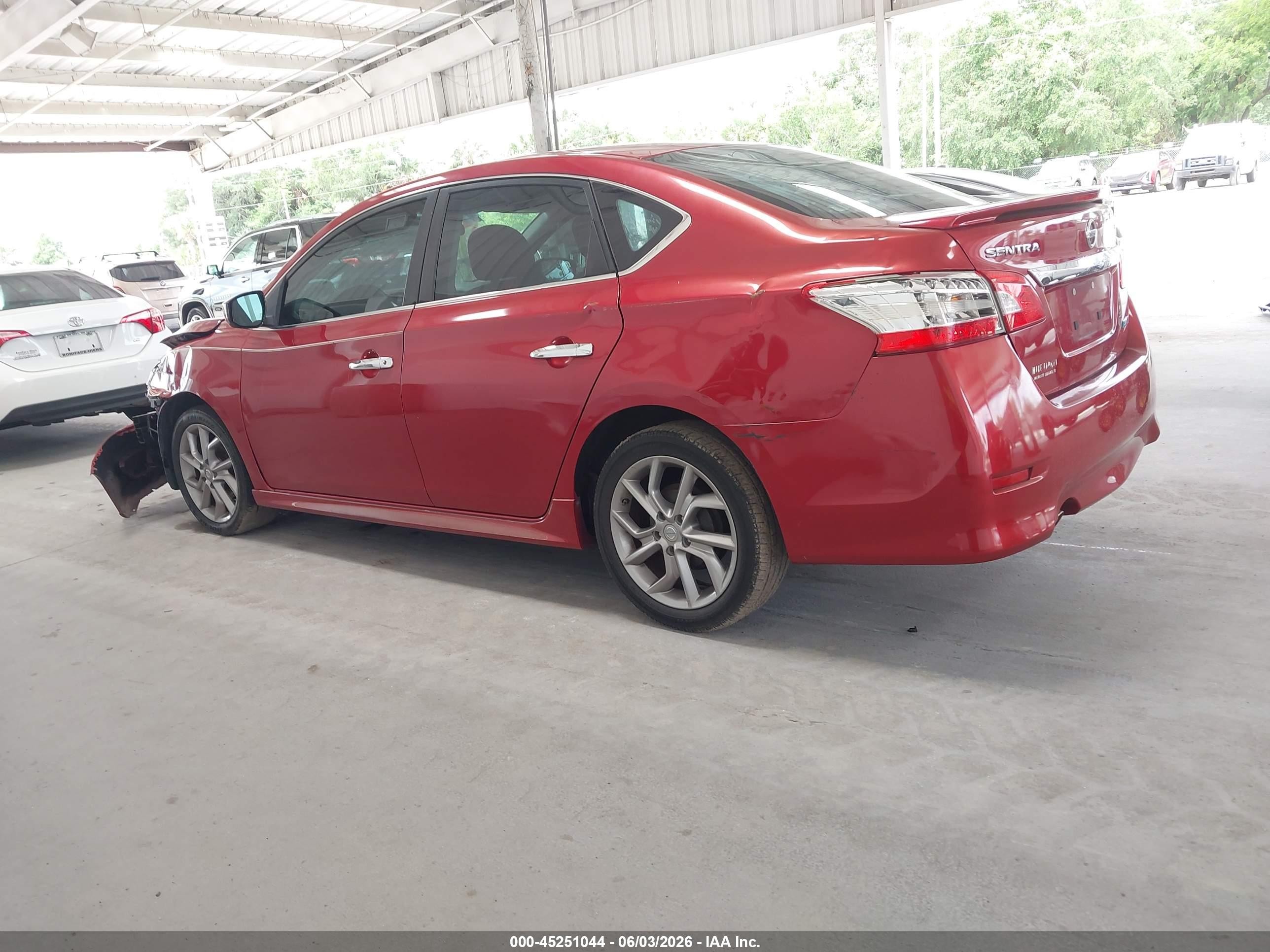 2014 Nissan Sentra Sr Red vin: 3N1AB7AP5EL643105