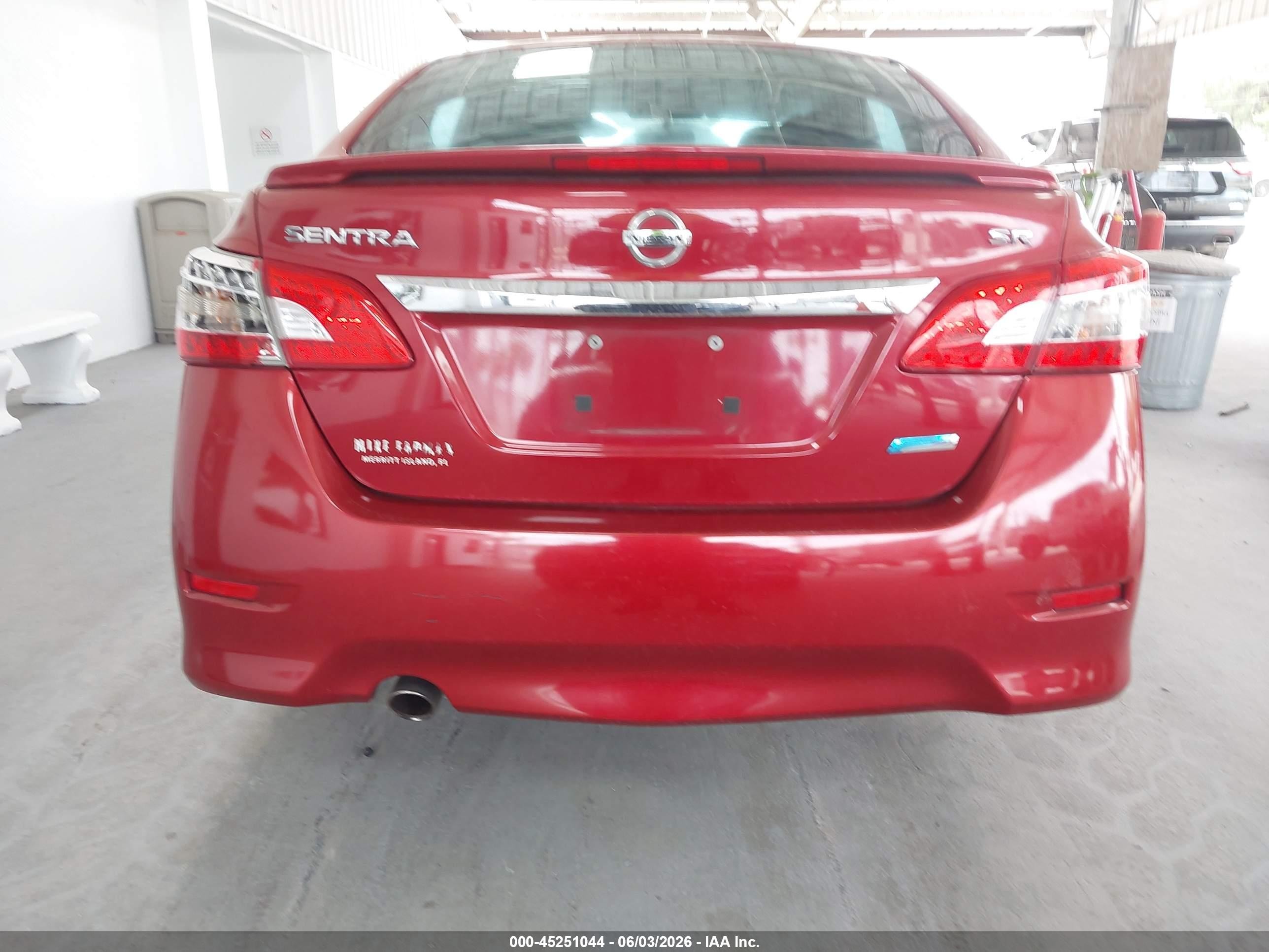 2014 Nissan Sentra Sr Red vin: 3N1AB7AP5EL643105