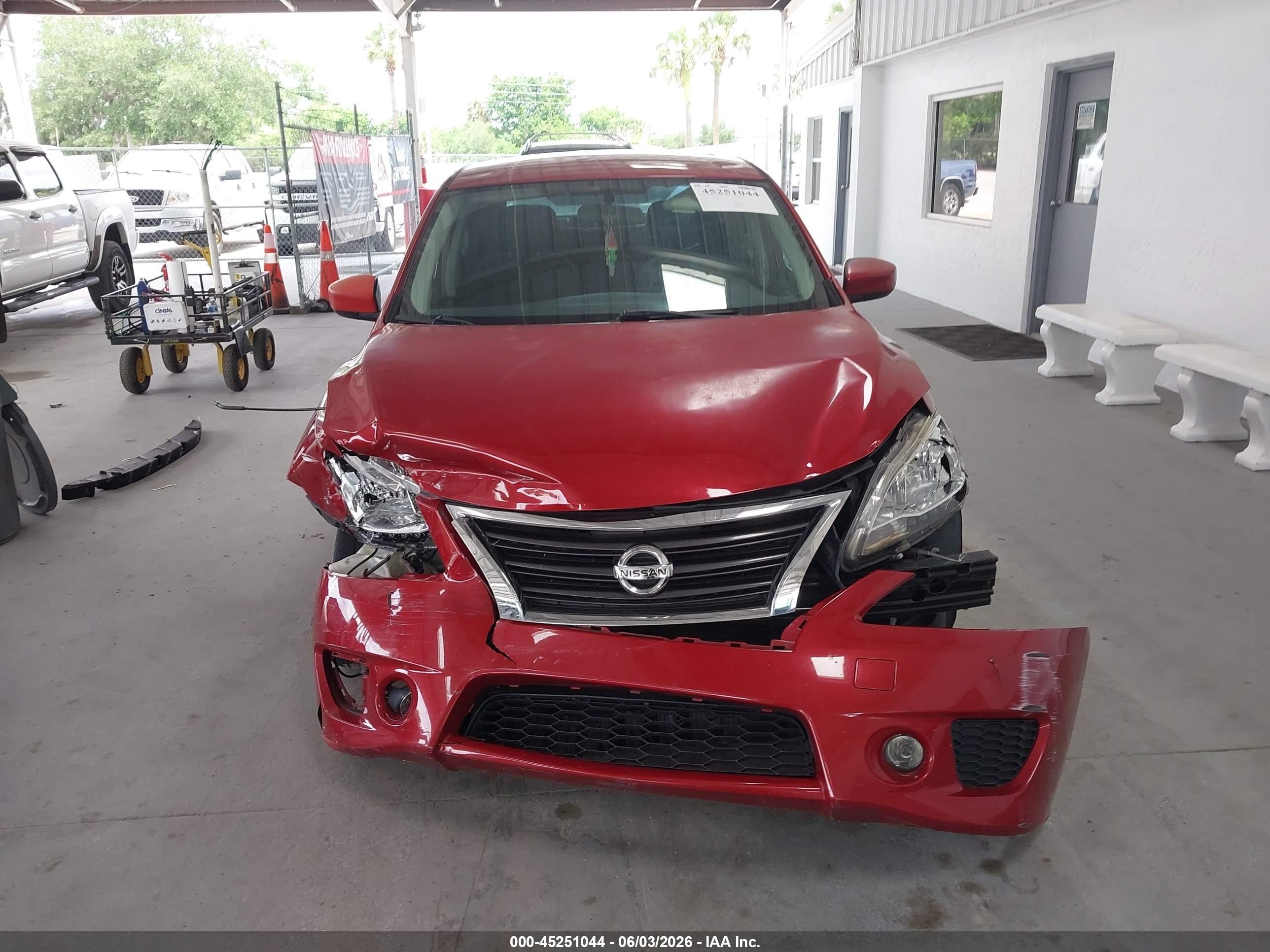 2014 Nissan Sentra Sr Red vin: 3N1AB7AP5EL643105