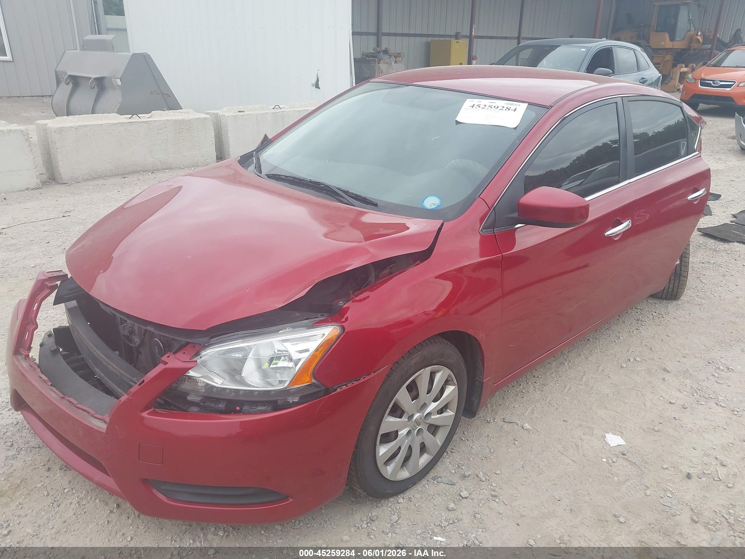 2014 Nissan Sentra Fe+ S/fe+ Sv/s/sl/sr/sv Черный vin: 3N1AB7AP5EL646117
