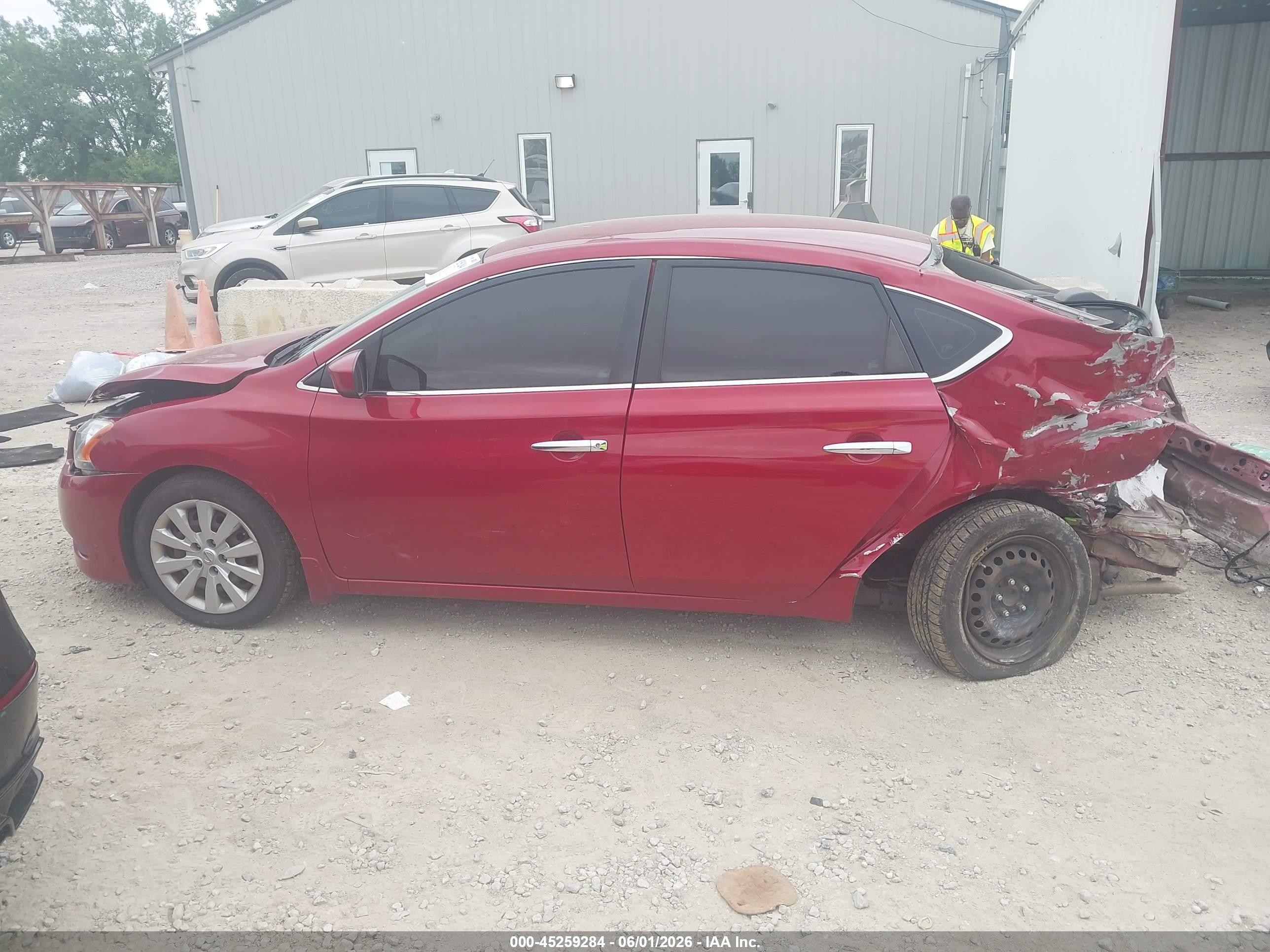 2014 Nissan Sentra Fe+ S/fe+ Sv/s/sl/sr/sv Черный vin: 3N1AB7AP5EL646117
