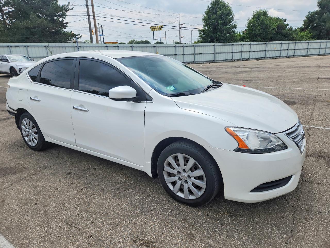 2014 Nissan Sentra Sv Белый vin: 3N1AB7AP5EL647512