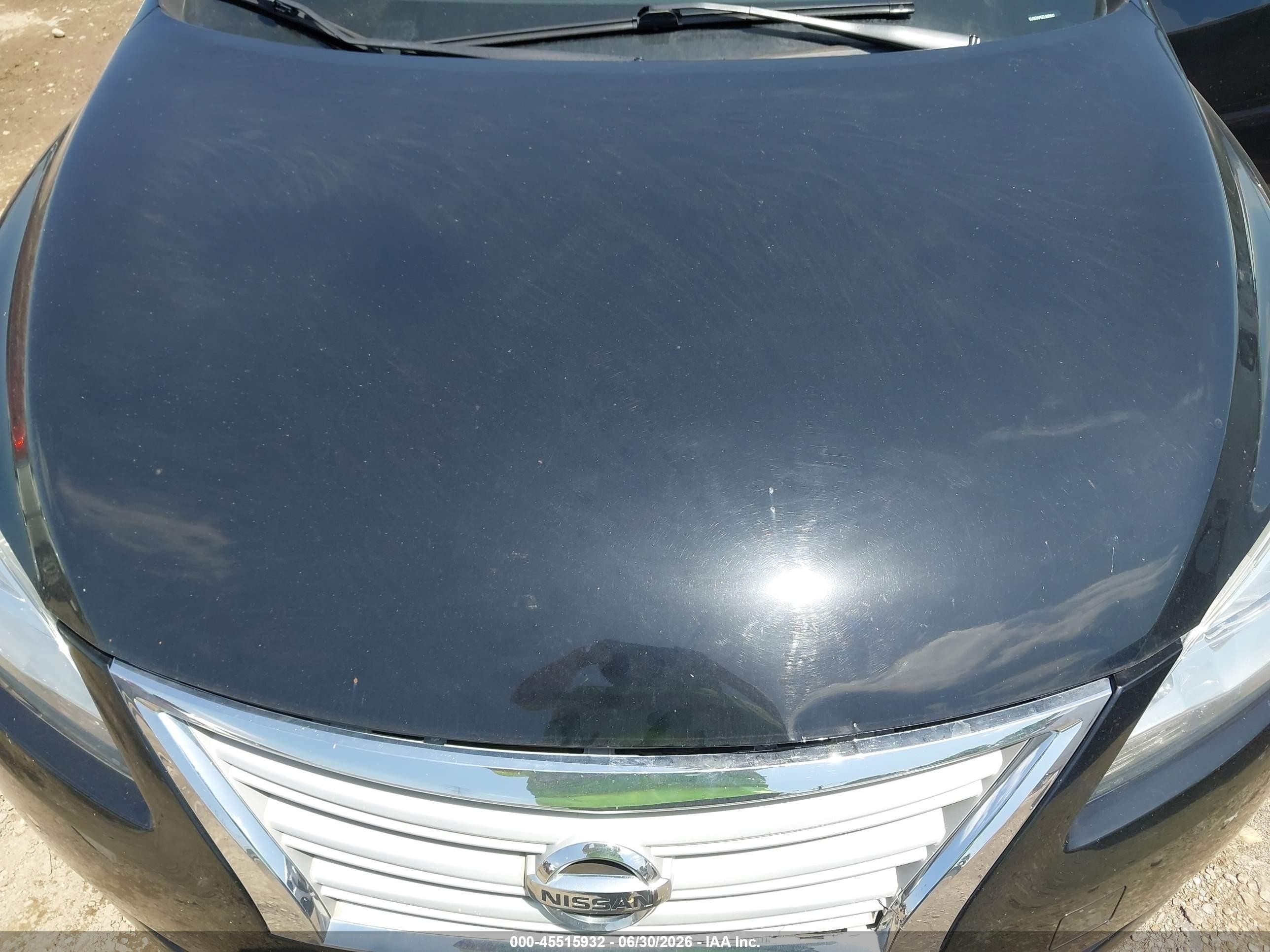 2014 Nissan Sentra Sv Black vin: 3N1AB7AP5EL658042