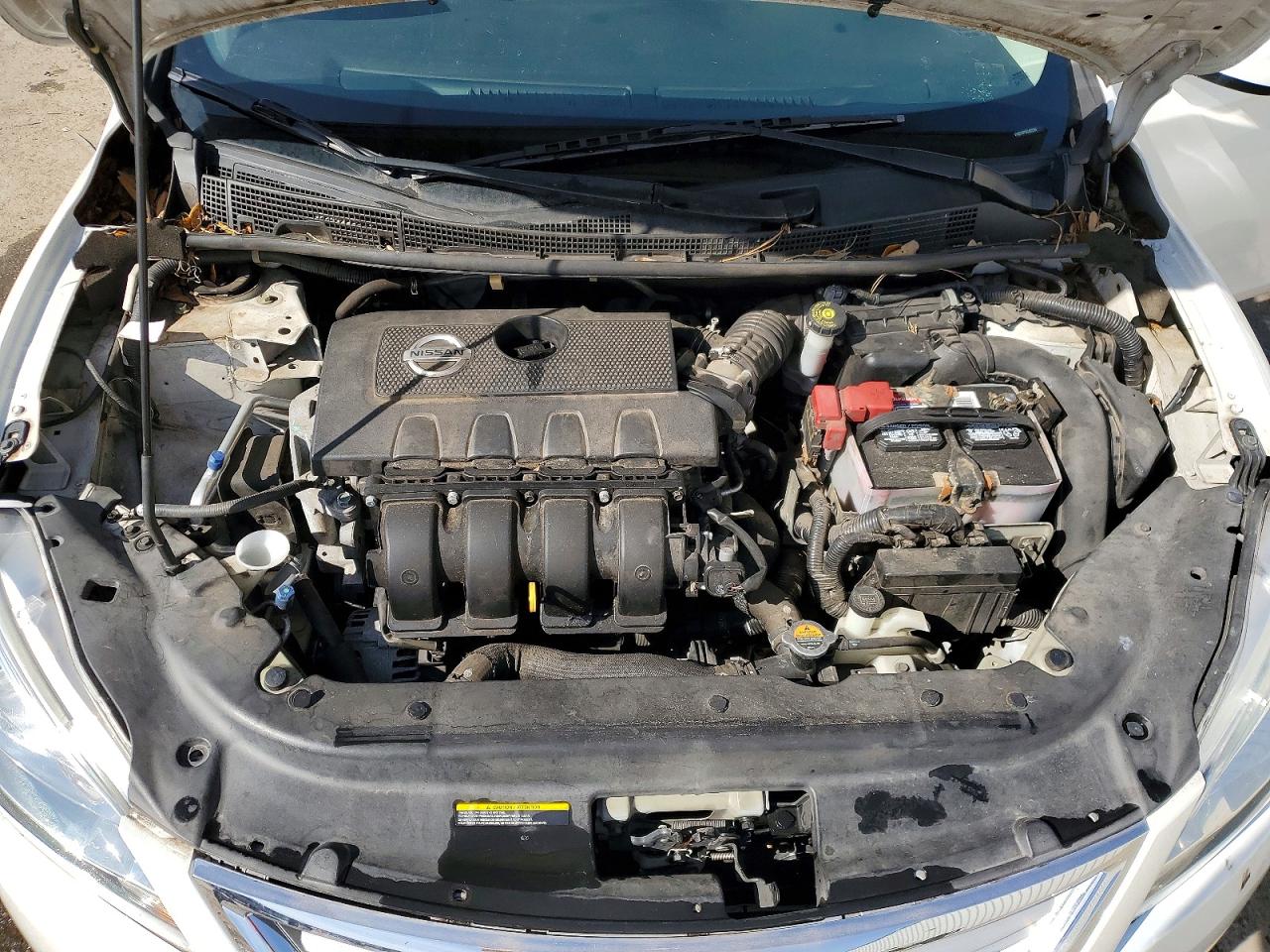 2014 Nissan Sentra Sv White vin: 3N1AB7AP5EL663354