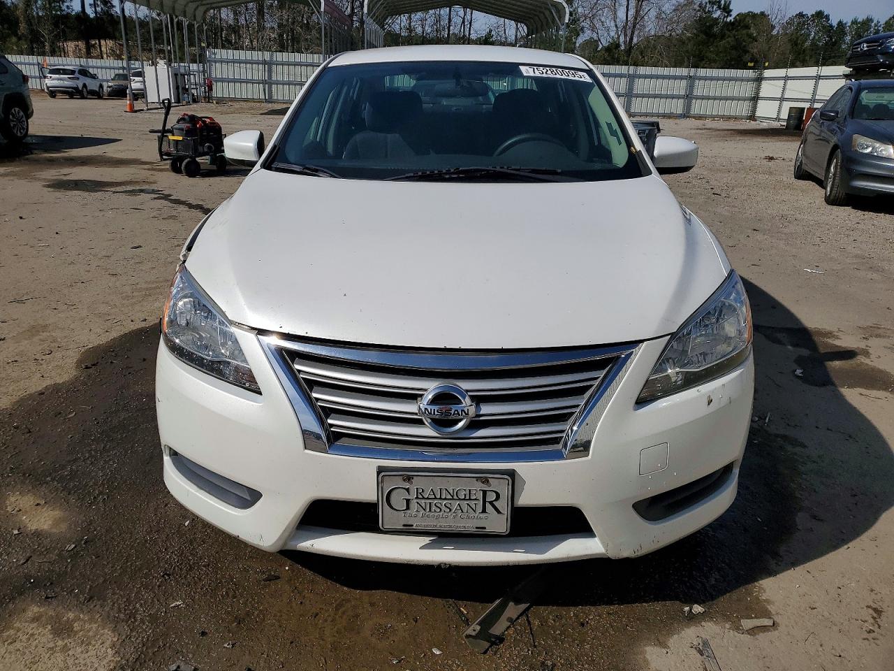 2014 Nissan Sentra Sv White vin: 3N1AB7AP5EL663354