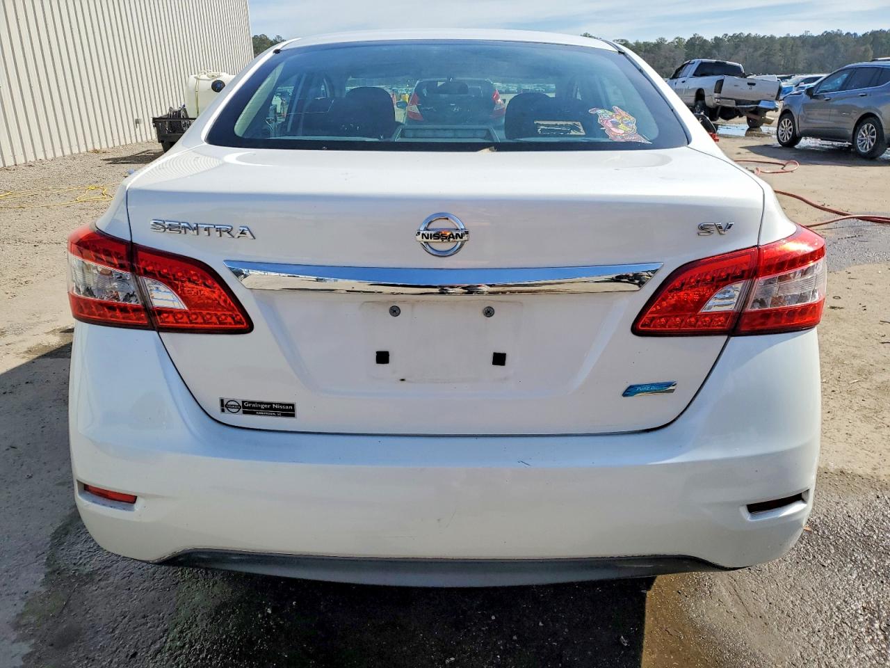 2014 Nissan Sentra Sv White vin: 3N1AB7AP5EL663354