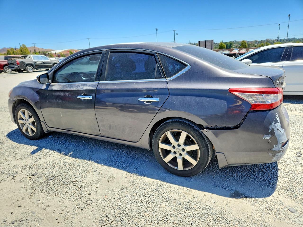 2014 Nissan Sentra Sv Gray vin: 3N1AB7AP5EL671521