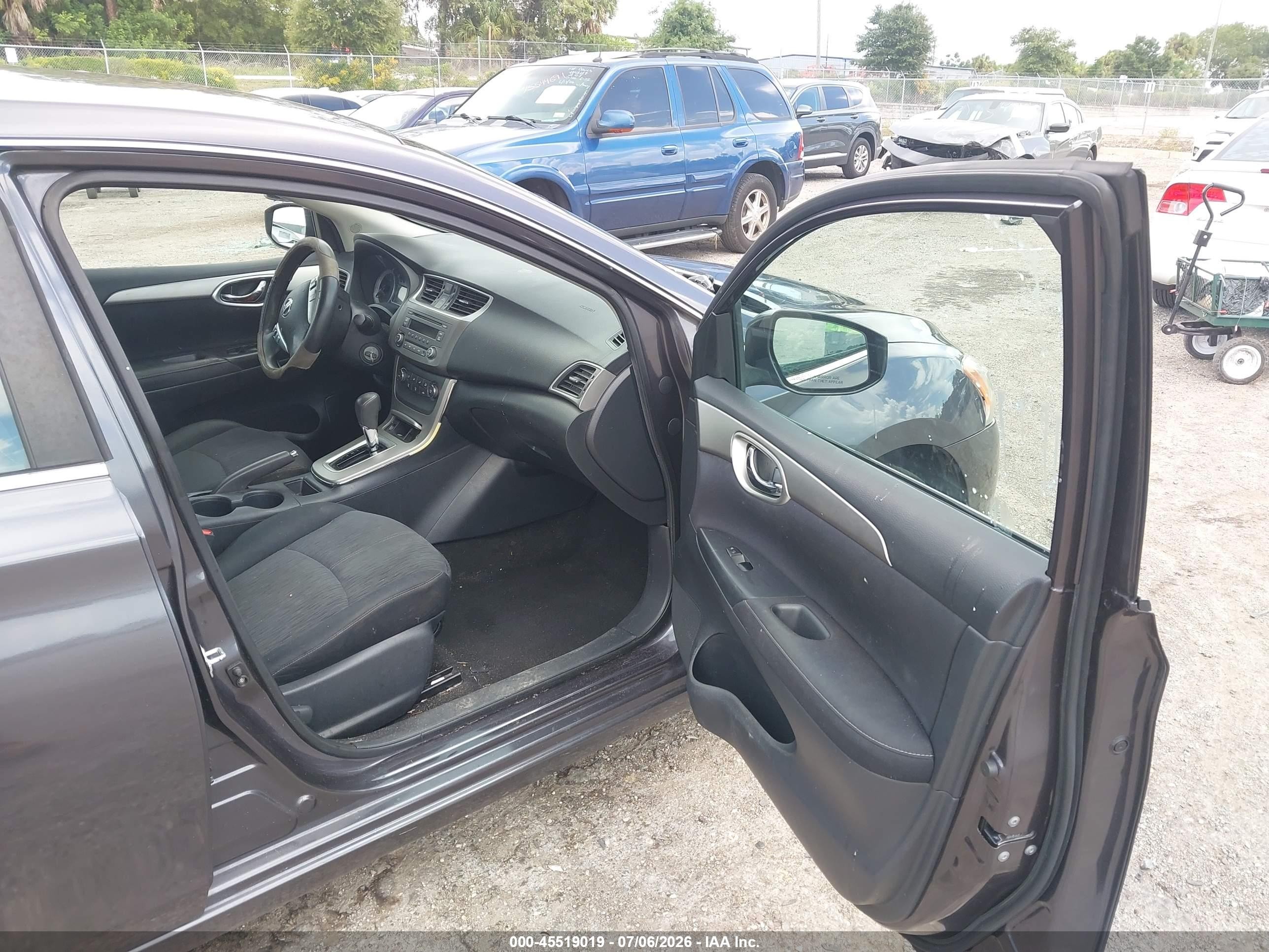 2014 Nissan Sentra Sv Gray vin: 3N1AB7AP5EL673933