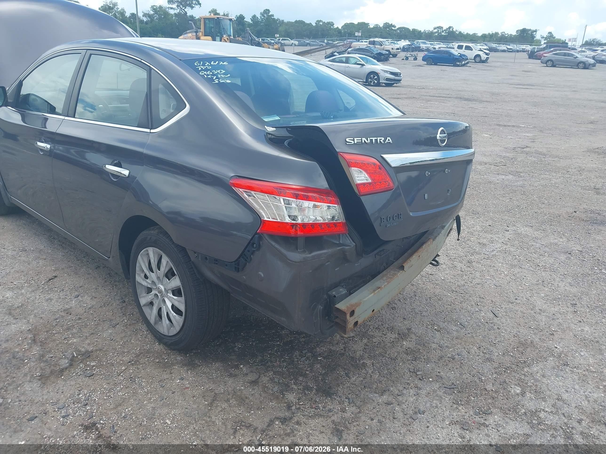 2014 Nissan Sentra Sv Gray vin: 3N1AB7AP5EL673933