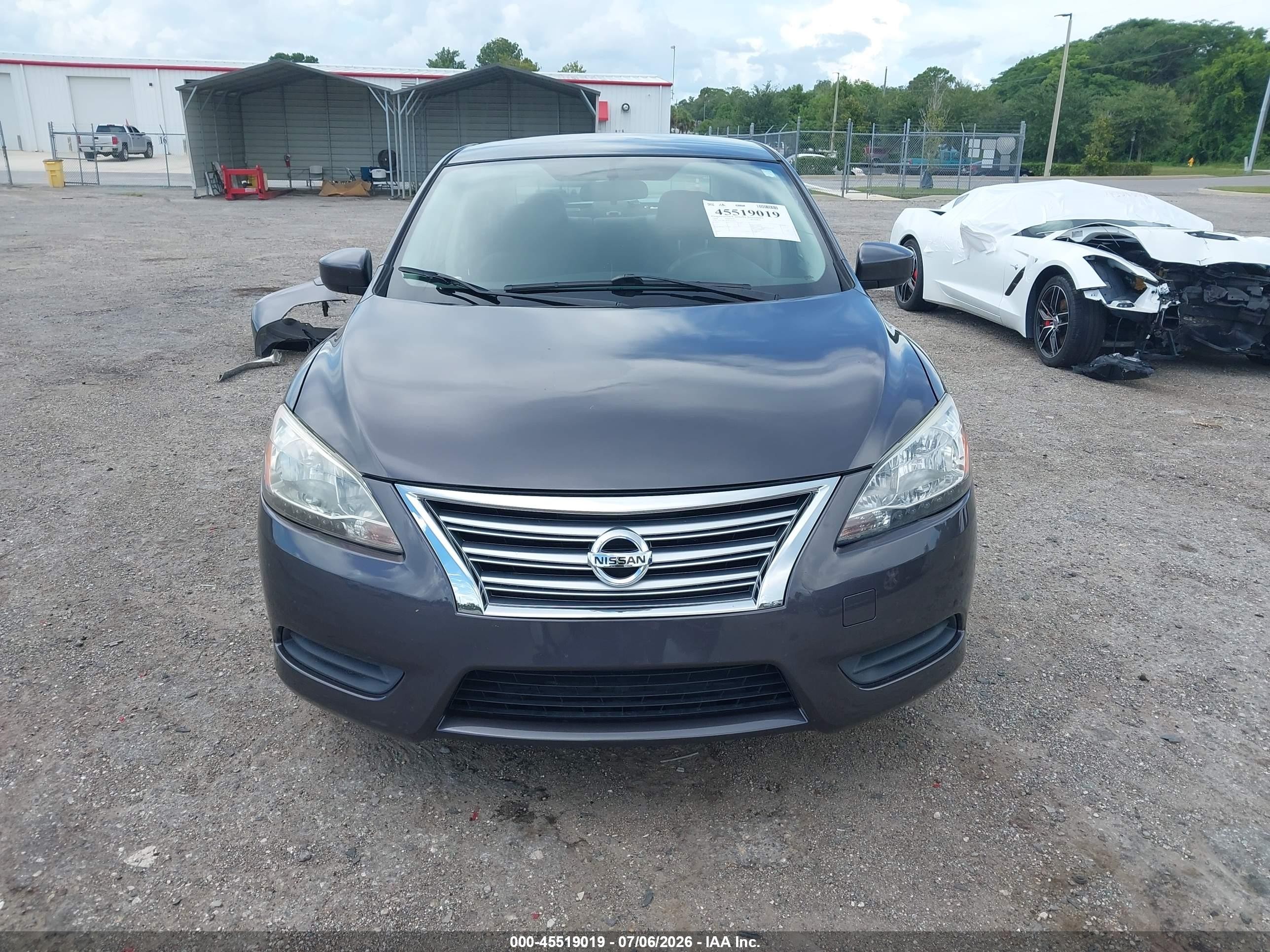 2014 Nissan Sentra Sv Gray vin: 3N1AB7AP5EL673933