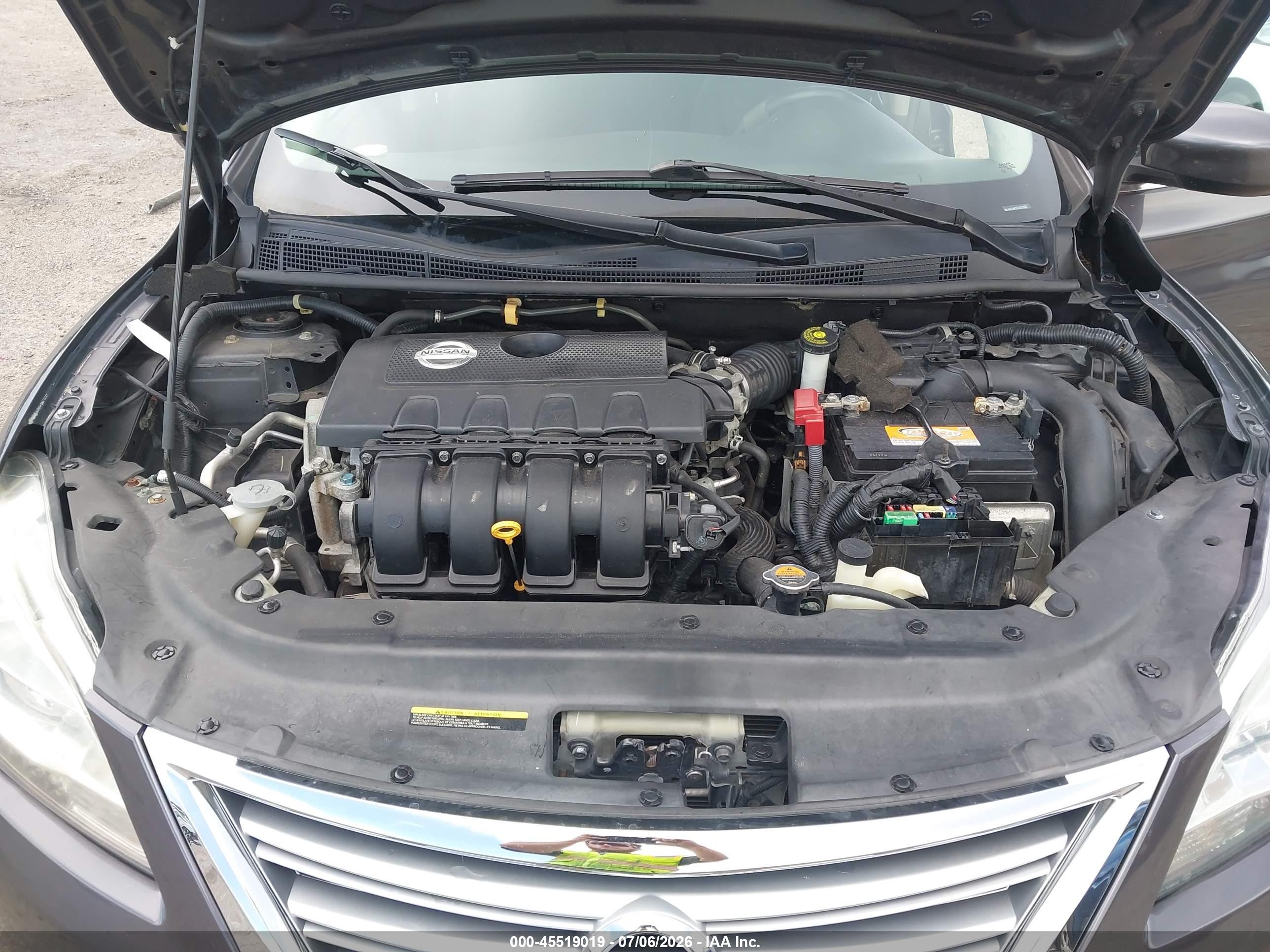 2014 Nissan Sentra Sv Gray vin: 3N1AB7AP5EL673933
