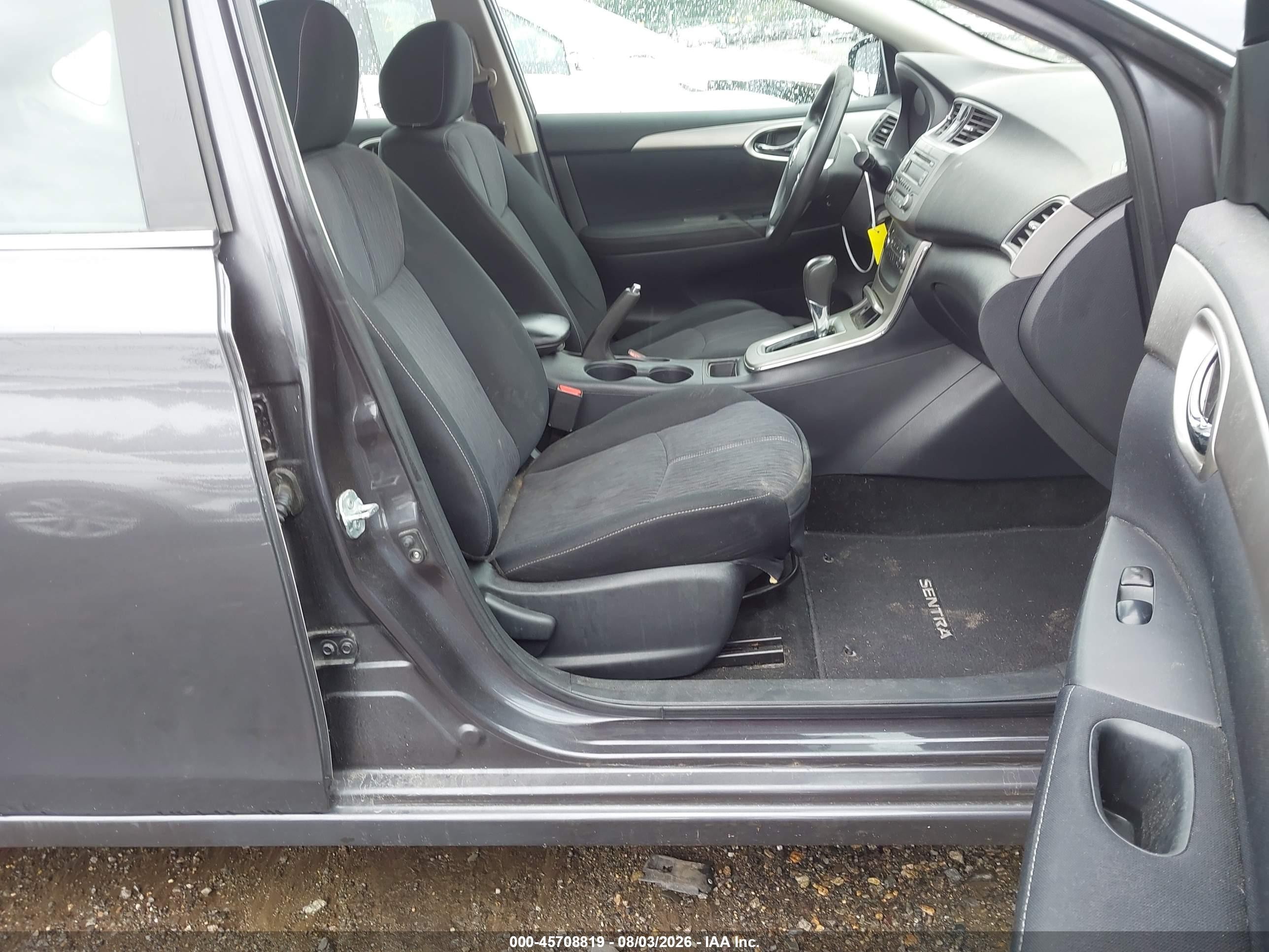 2014 Nissan Sentra Fe+ S/fe+ Sv/s/sl/sr/sv Gray vin: 3N1AB7AP5EL673950