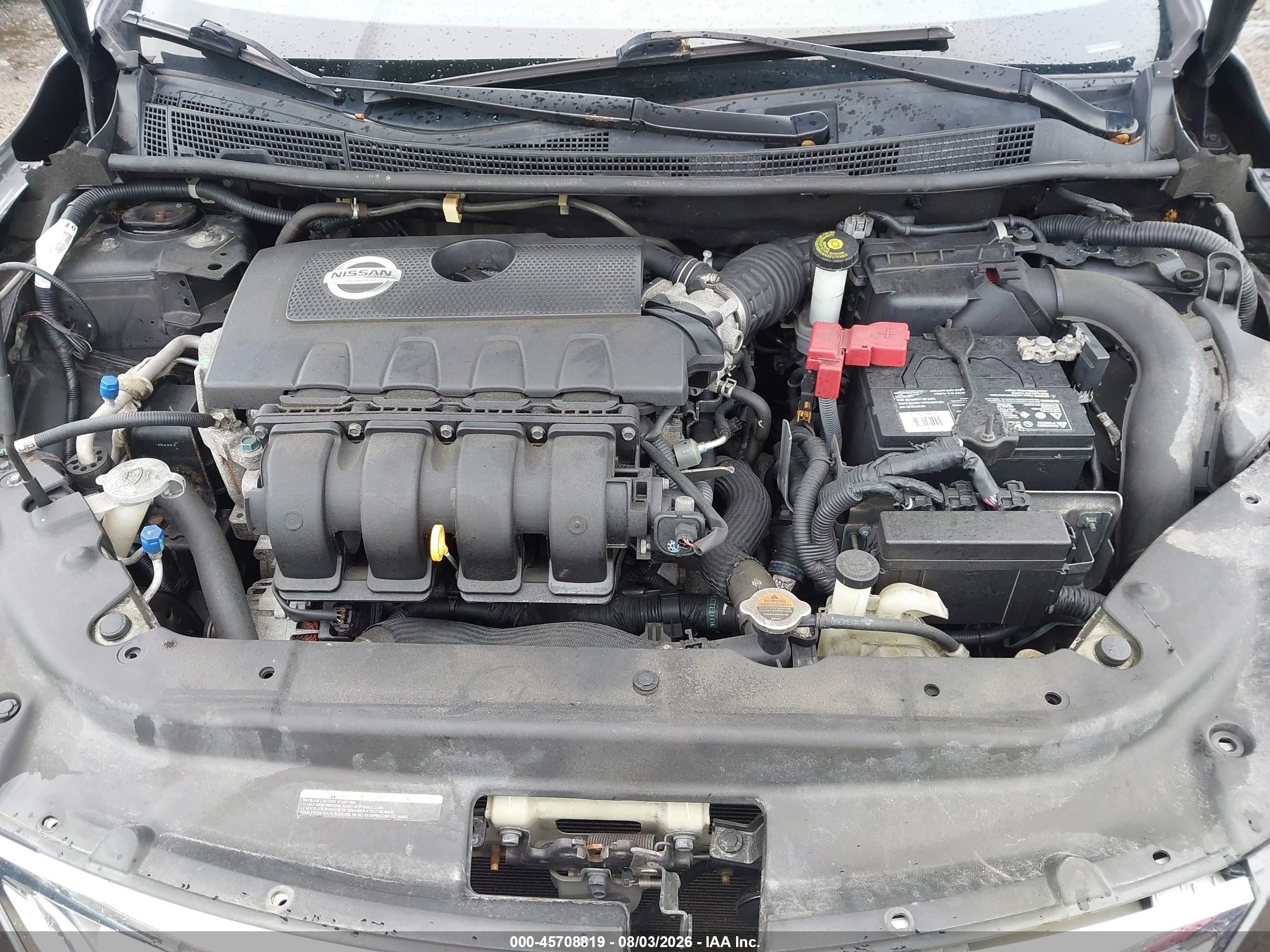 2014 Nissan Sentra Fe+ S/fe+ Sv/s/sl/sr/sv Gray vin: 3N1AB7AP5EL673950