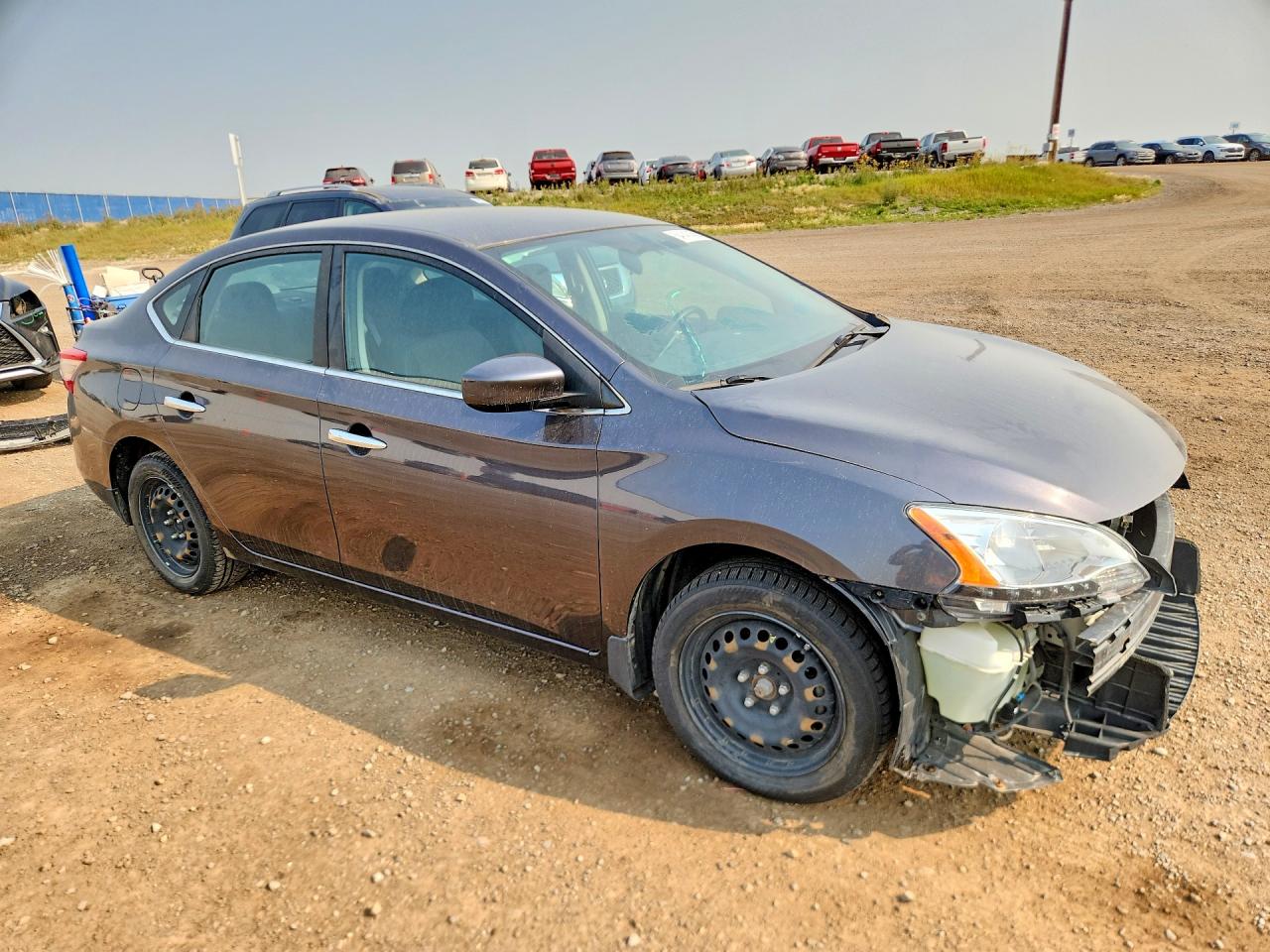 2014 Nissan Sentra S Gray vin: 3N1AB7AP5EL681238