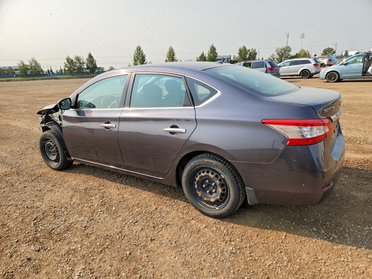 2014 Nissan Sentra S Gray vin: 3N1AB7AP5EL681238