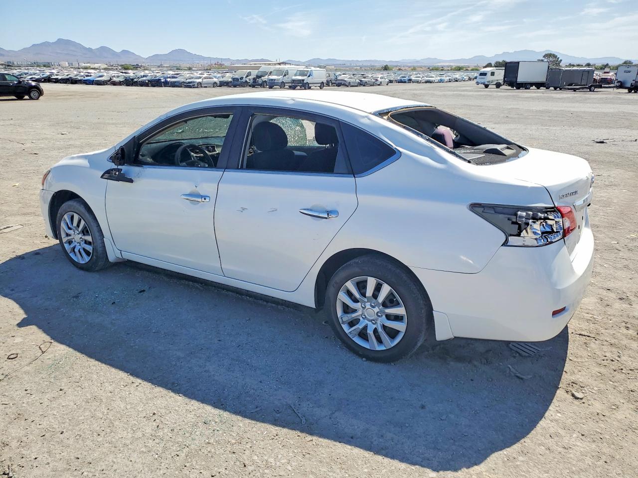 2014 Nissan Sentra S White vin: 3N1AB7AP5EL684592
