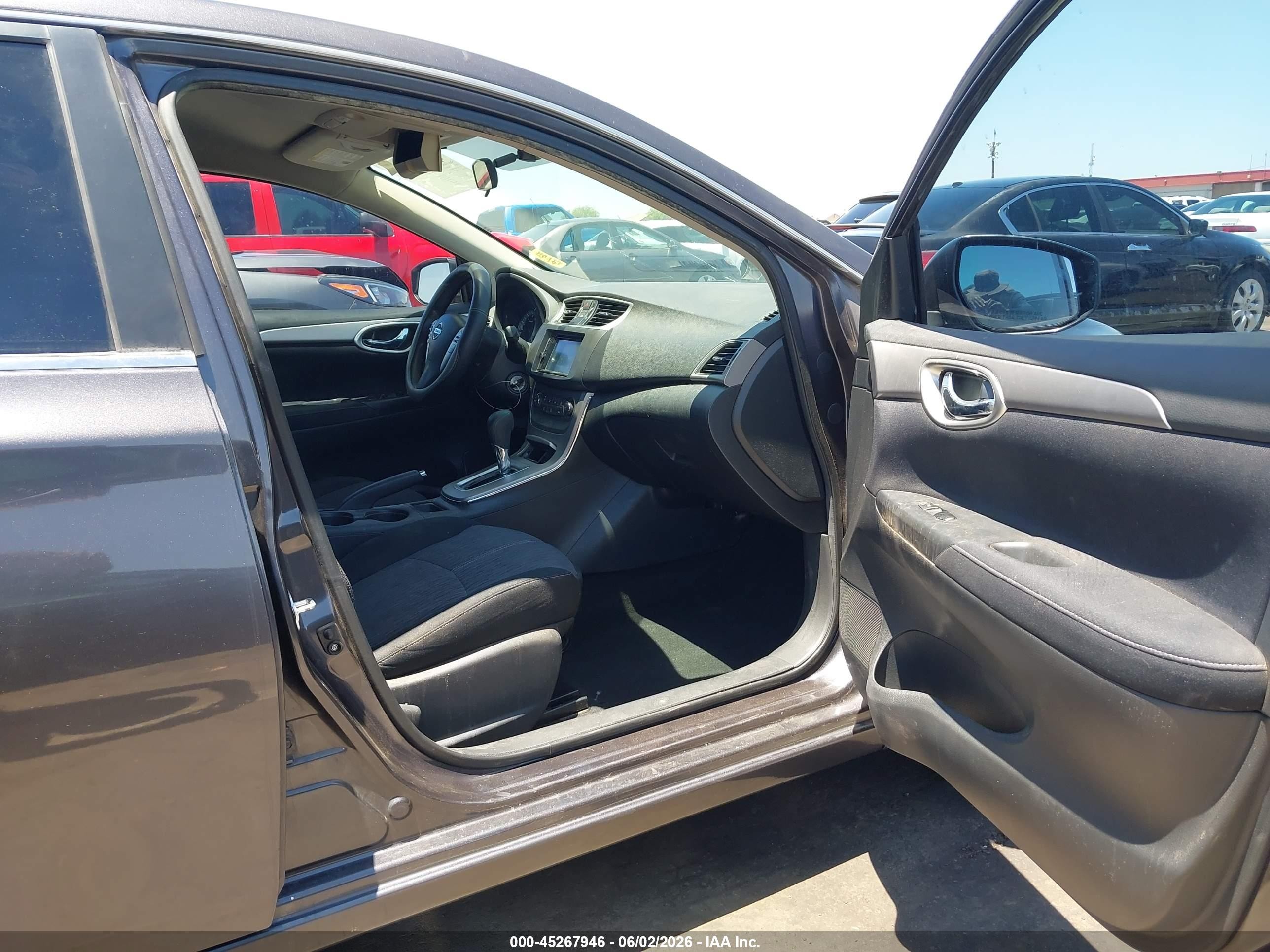 2014 Nissan Sentra Sv Gray vin: 3N1AB7AP5EL693387
