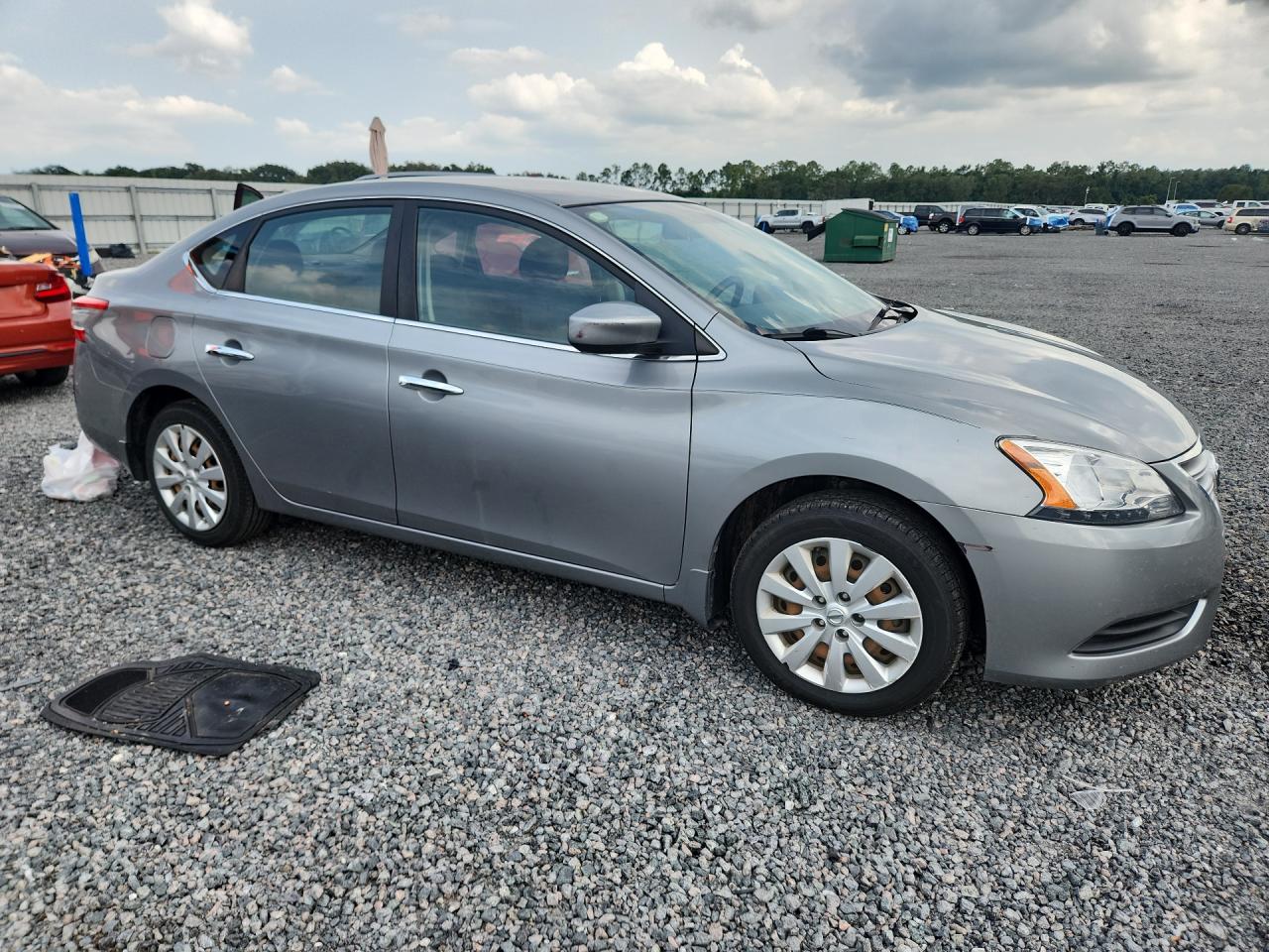 2014 Nissan Sentra S Silver vin: 3N1AB7AP5EL694734