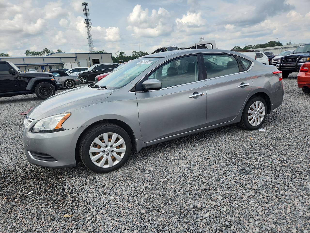 2014 Nissan Sentra S Silver vin: 3N1AB7AP5EL694734