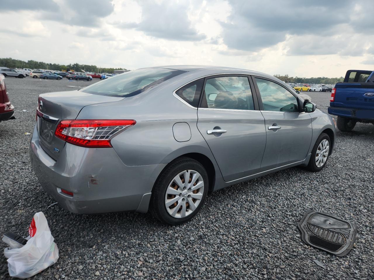 2014 Nissan Sentra S Silver vin: 3N1AB7AP5EL694734
