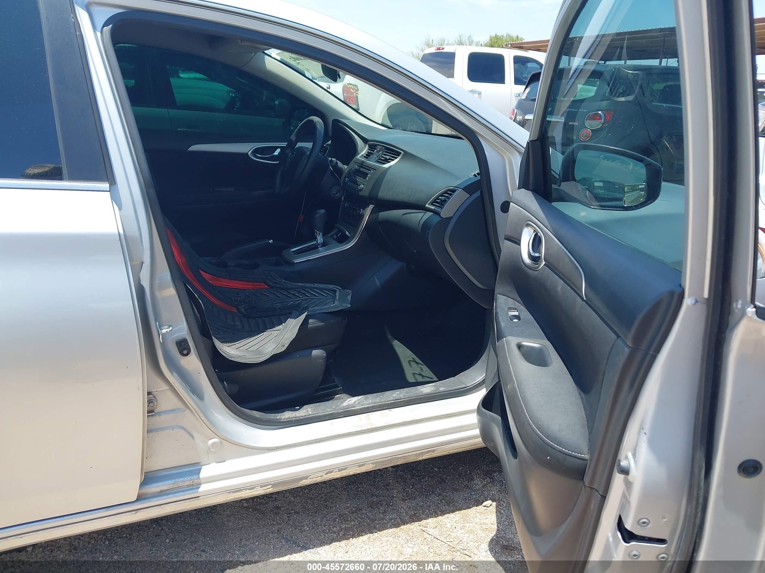 2014 Nissan Sentra S Silver vin: 3N1AB7AP5EY206126