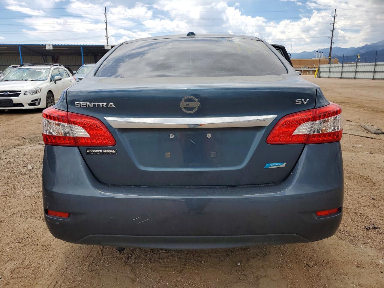 2014 Nissan Sentra Sv Blue vin: 3N1AB7AP5EY212895