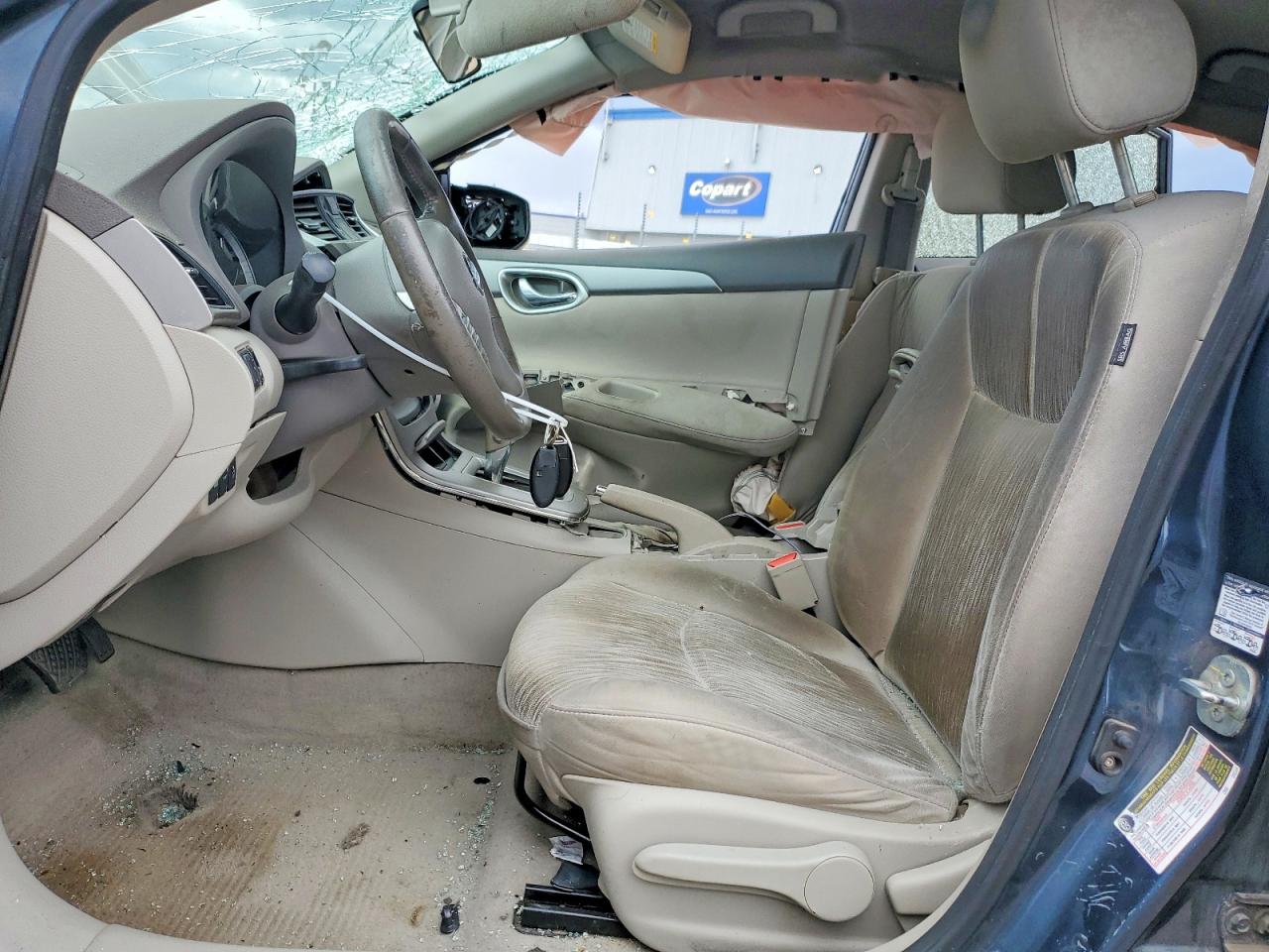 2014 Nissan Sentra Sv Blue vin: 3N1AB7AP5EY212895