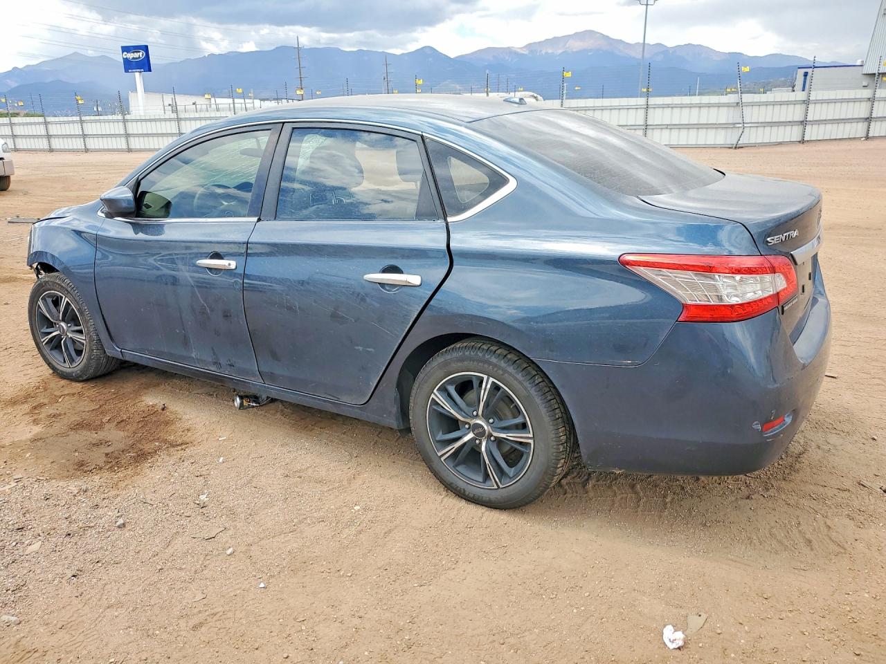 2014 Nissan Sentra Sv Blue vin: 3N1AB7AP5EY212895