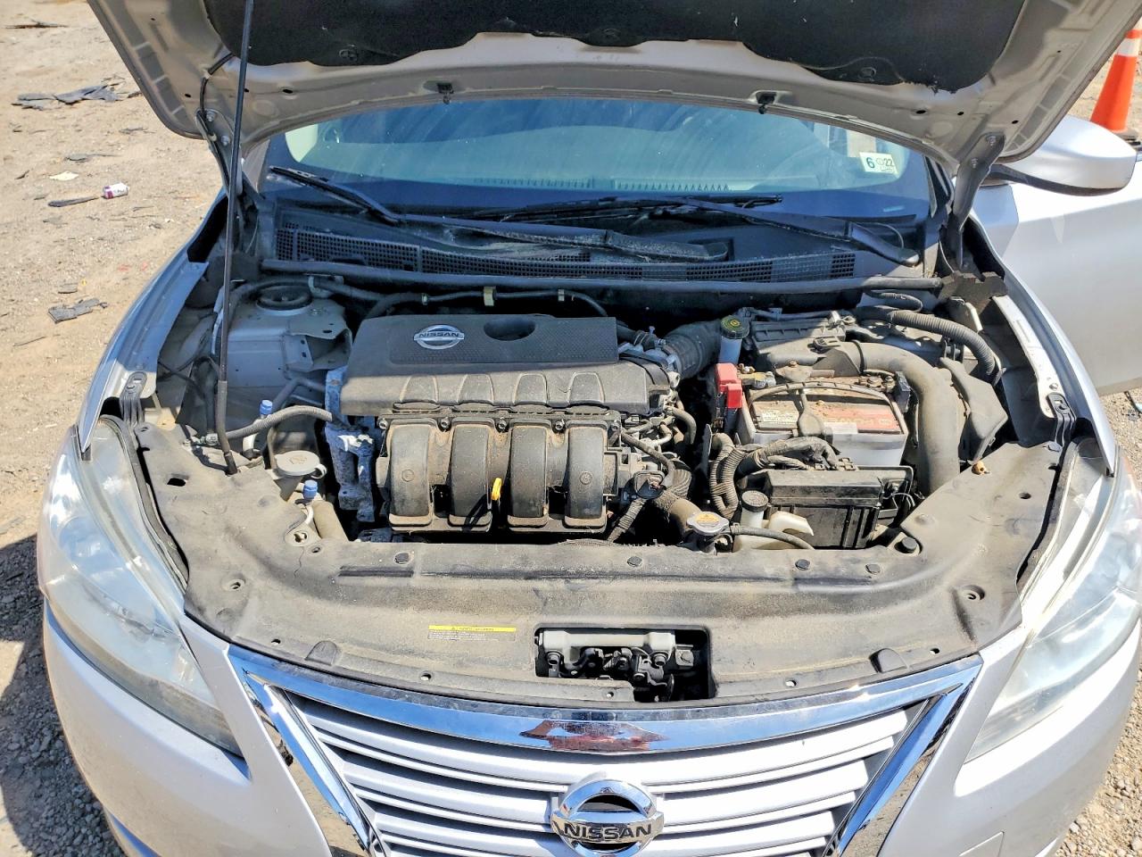 2014 Nissan Sentra Sv Серебряный vin: 3N1AB7AP5EY216283