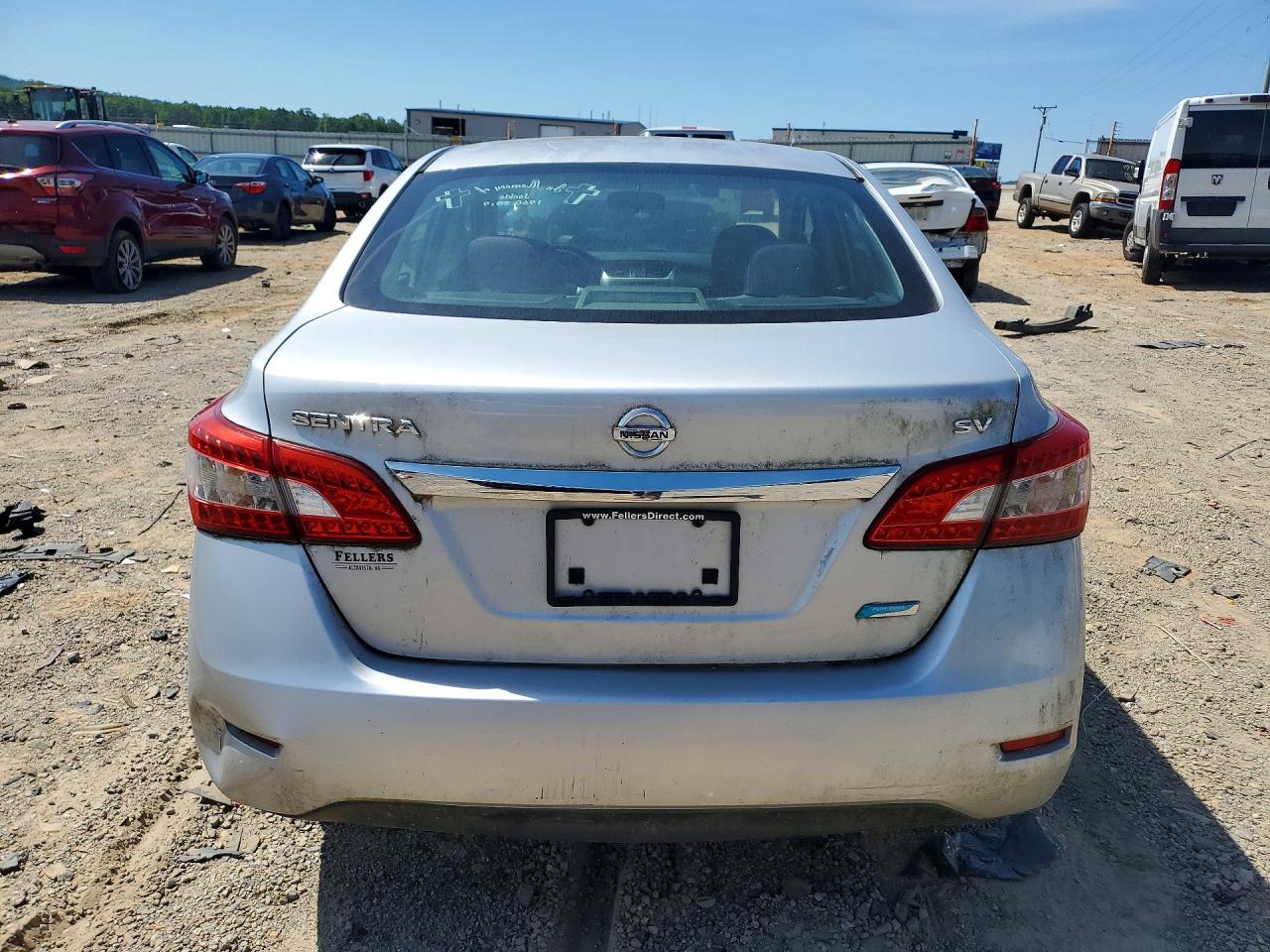 2014 Nissan Sentra Sv Серебряный vin: 3N1AB7AP5EY216283