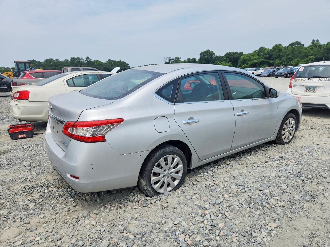 2014 Nissan Sentra S Silver vin: 3N1AB7AP5EY222195