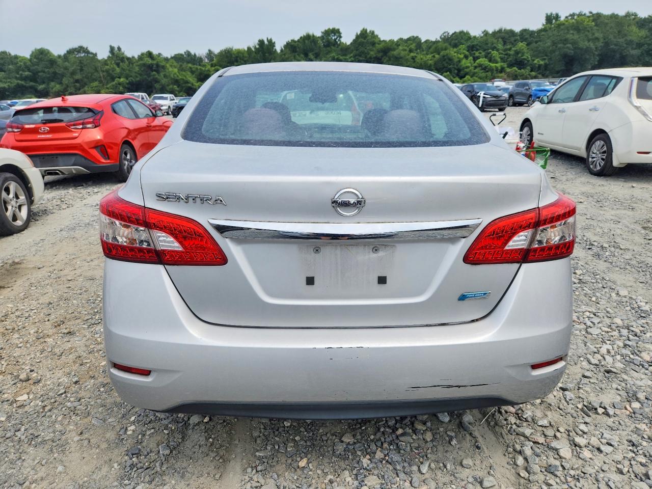 2014 Nissan Sentra S Silver vin: 3N1AB7AP5EY222195