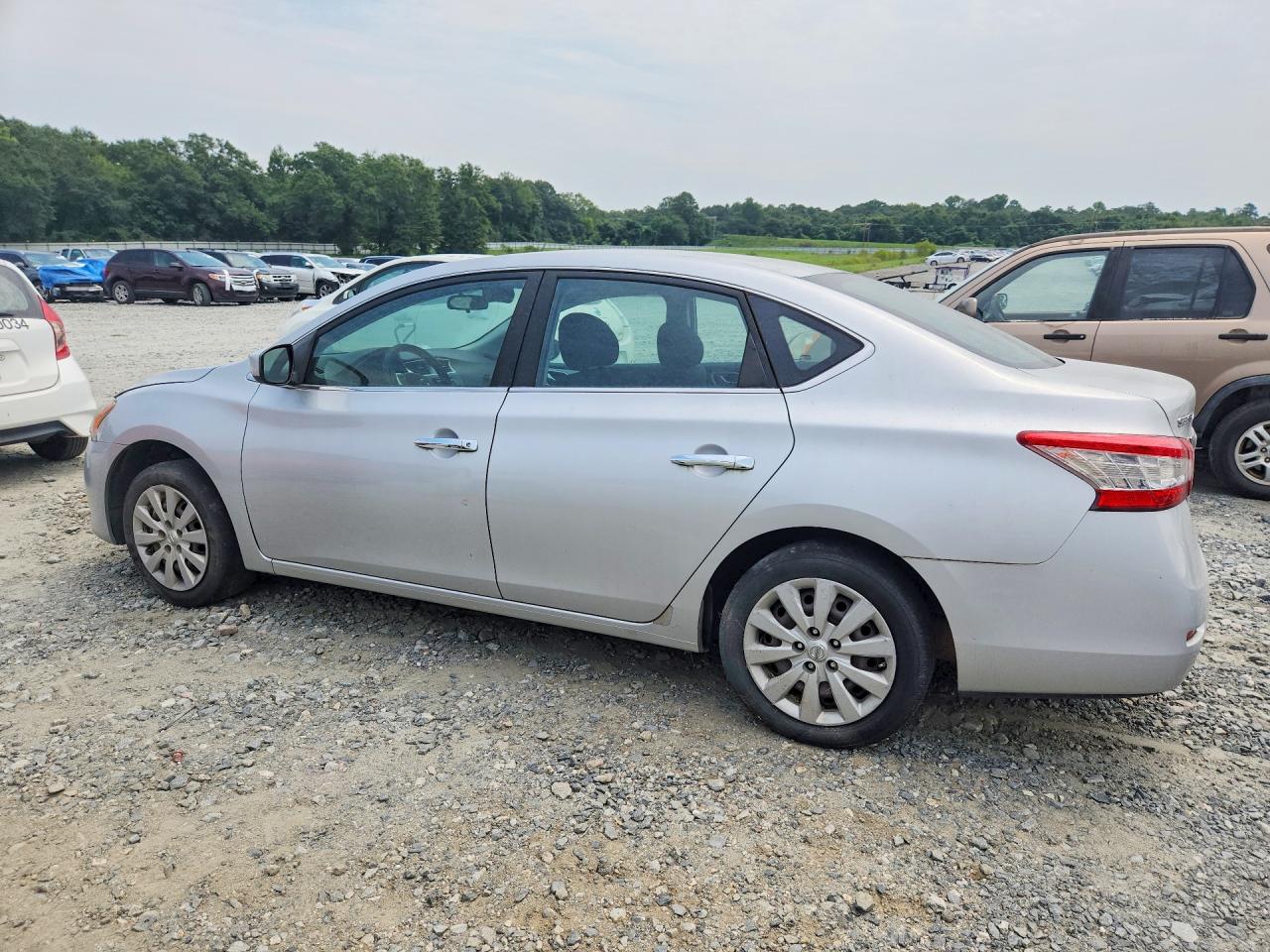2014 Nissan Sentra S Silver vin: 3N1AB7AP5EY222195