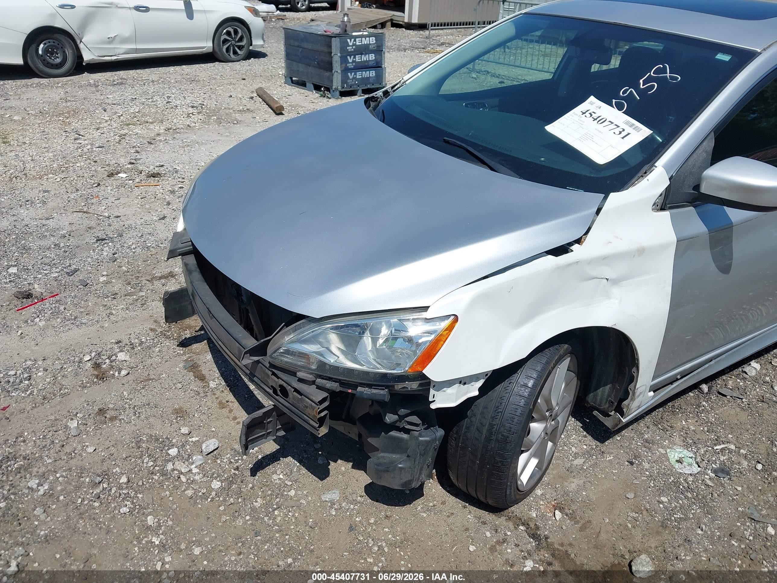 2014 Nissan Sentra Sr Gray vin: 3N1AB7AP5EY230958
