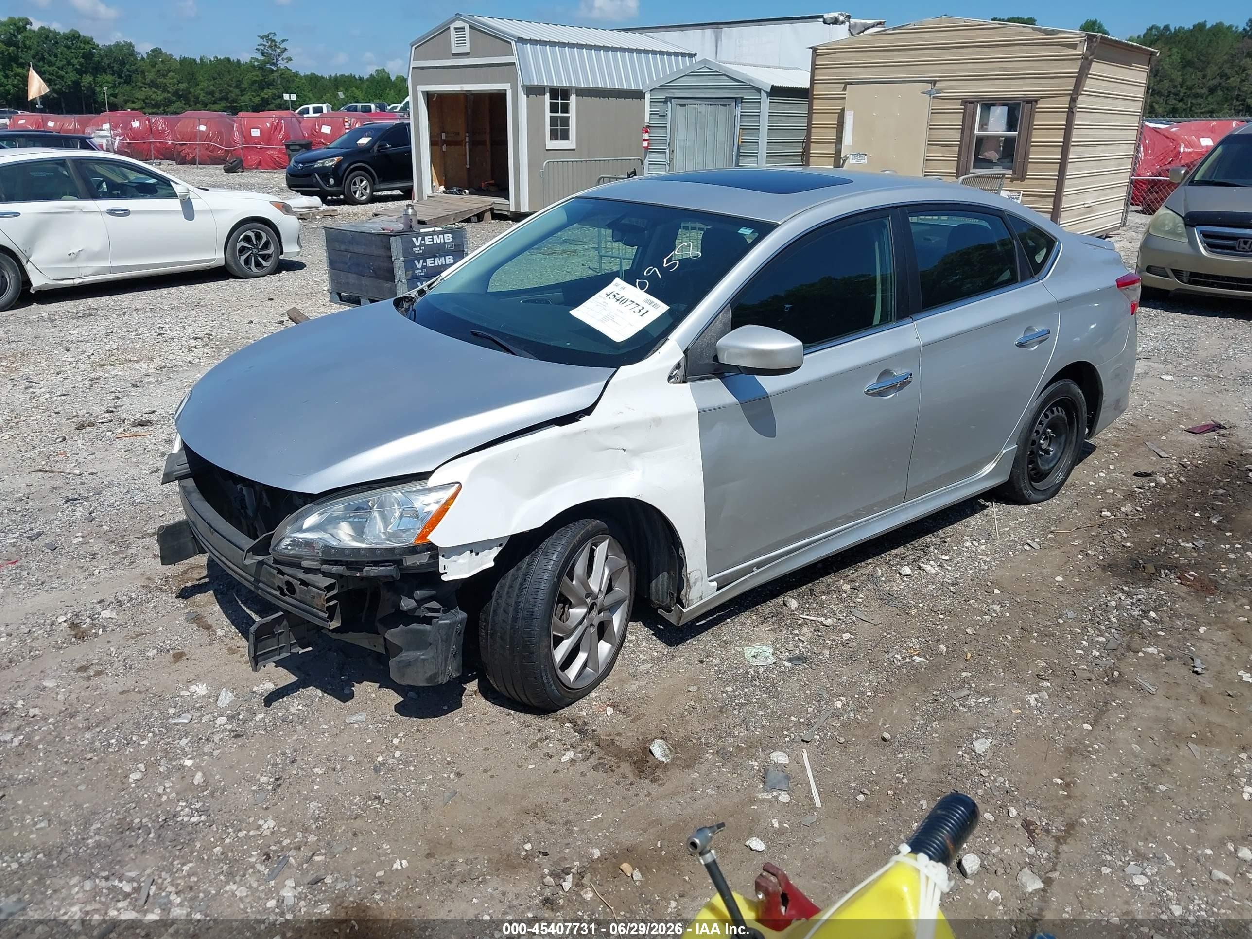 2014 Nissan Sentra Sr Gray vin: 3N1AB7AP5EY230958