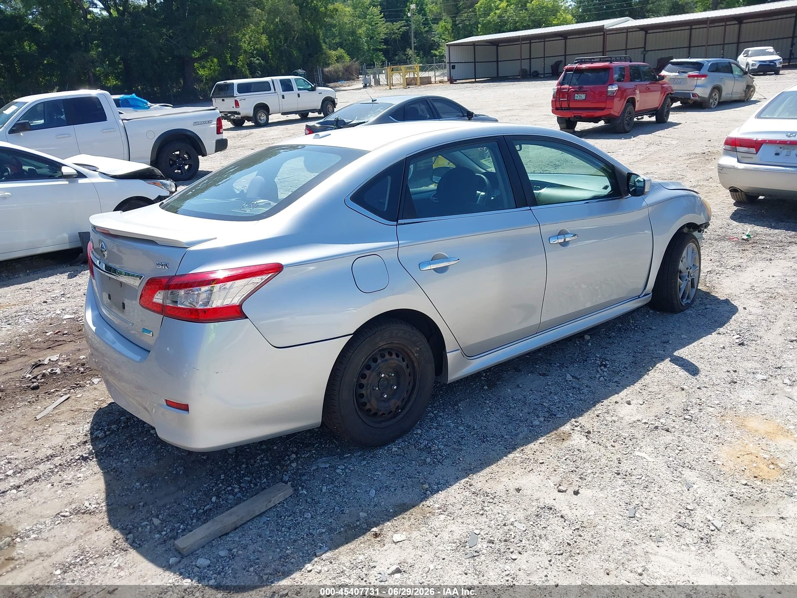 2014 Nissan Sentra Sr Gray vin: 3N1AB7AP5EY230958