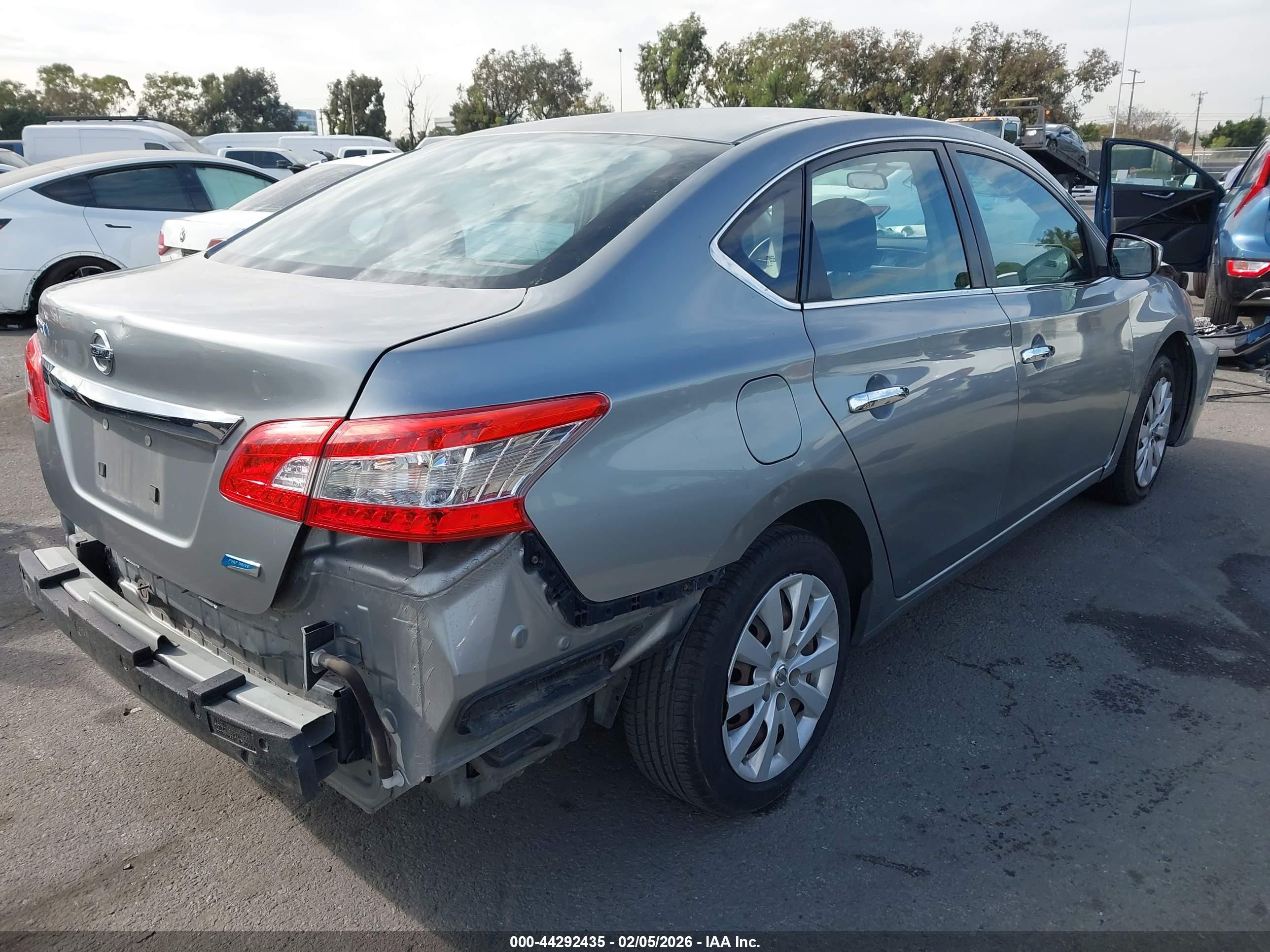 2014 Nissan Sentra S Silver vin: 3N1AB7AP5EY235500
