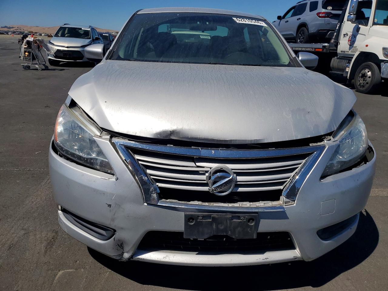 2014 Nissan Sentra Sv Серебряный vin: 3N1AB7AP5EY235724