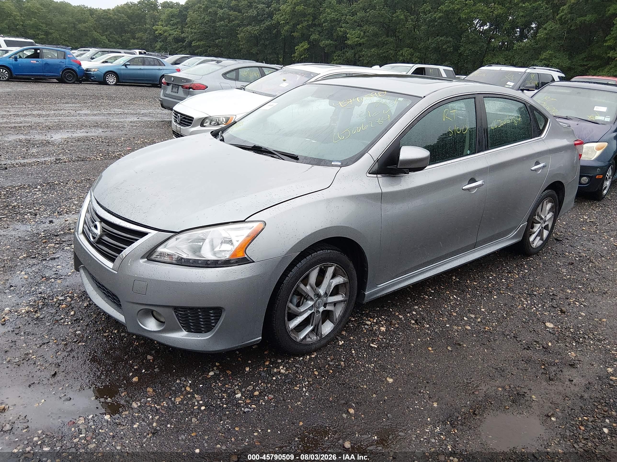 2014 Nissan Sentra Sr Gray vin: 3N1AB7AP5EY237537