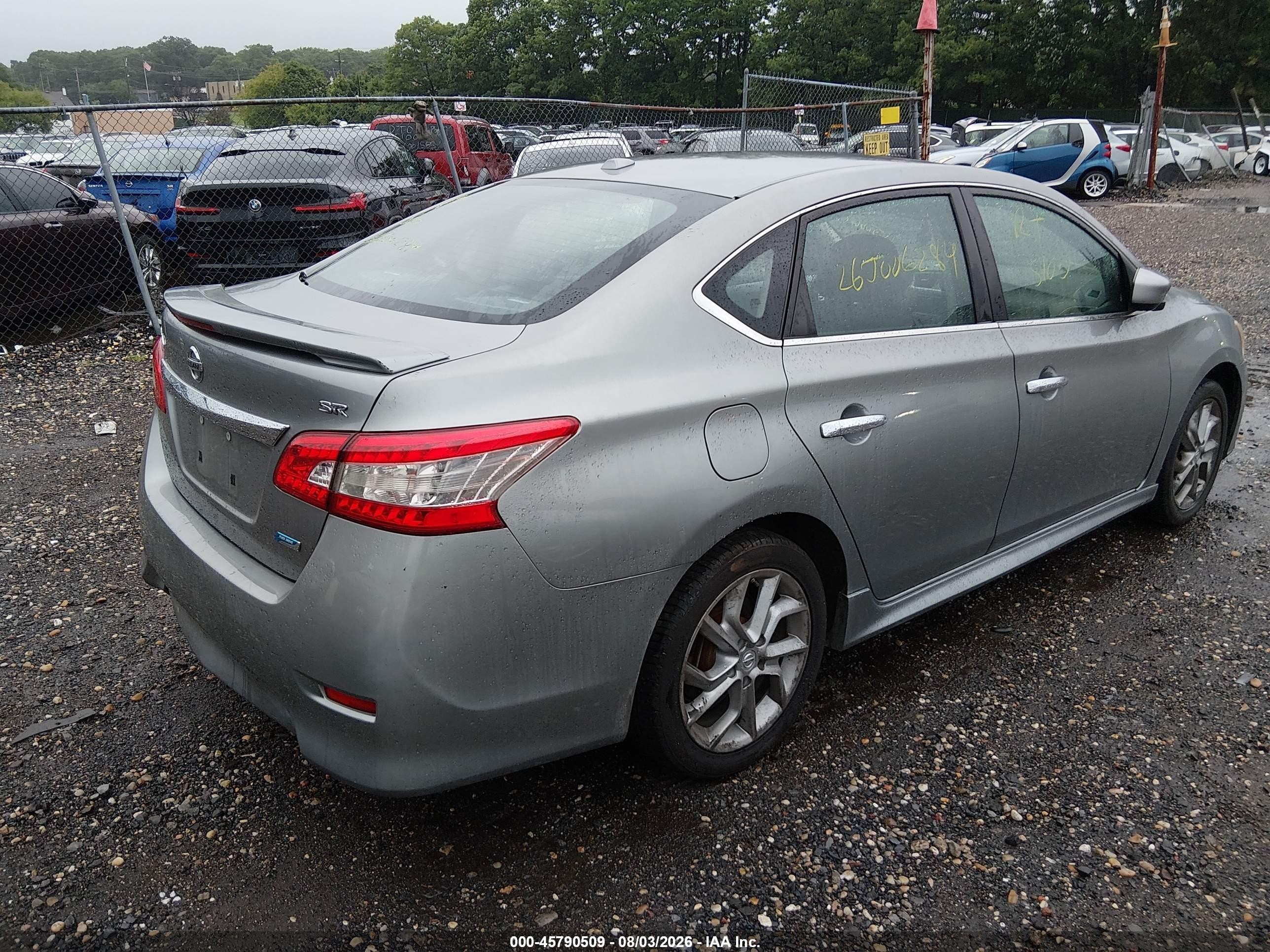 2014 Nissan Sentra Sr Gray vin: 3N1AB7AP5EY237537