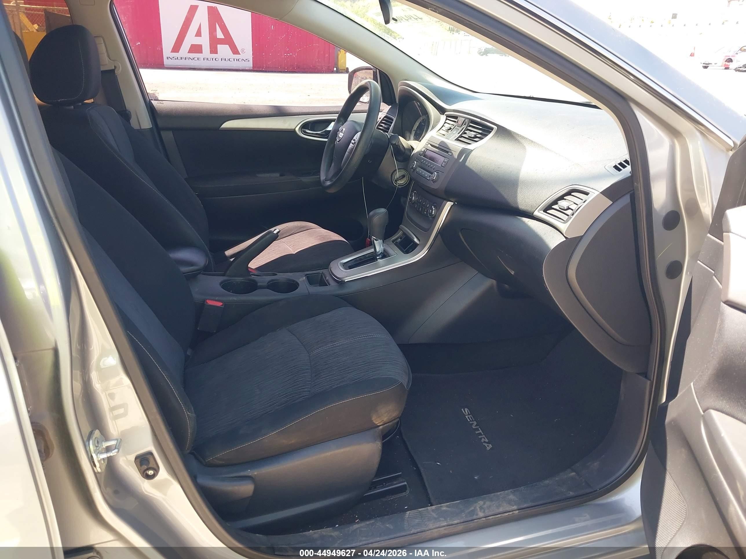 2014 Nissan Sentra Fe+ S/fe+ Sv/s/sl/sr/sv Серый vin: 3N1AB7AP5EY239546