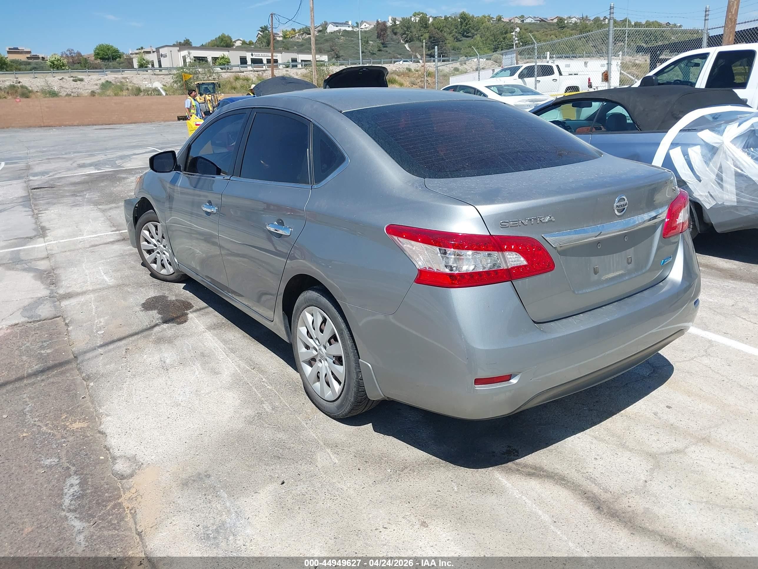 2014 Nissan Sentra Fe+ S/fe+ Sv/s/sl/sr/sv Серый vin: 3N1AB7AP5EY239546