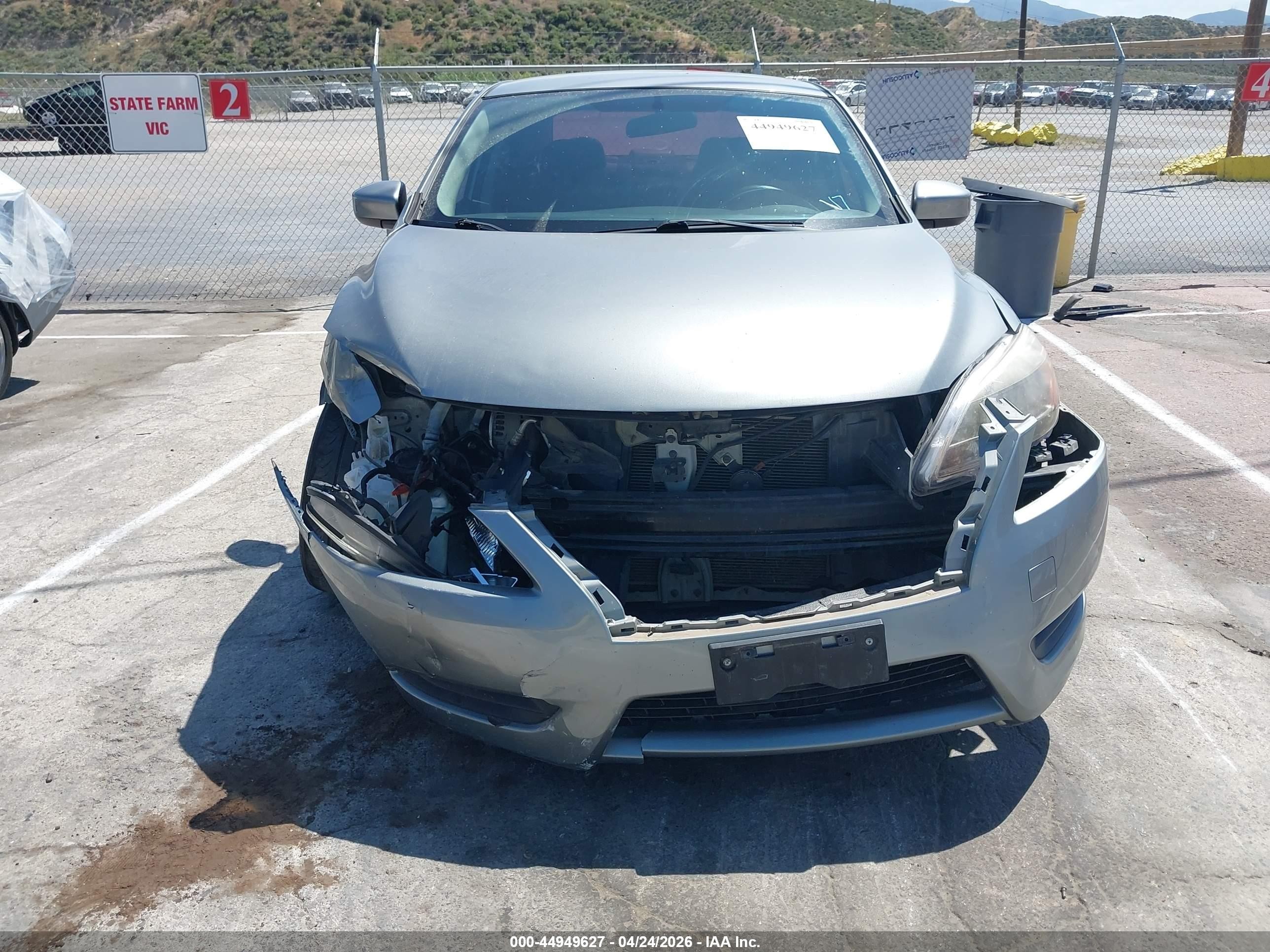 2014 Nissan Sentra Fe+ S/fe+ Sv/s/sl/sr/sv Серый vin: 3N1AB7AP5EY239546