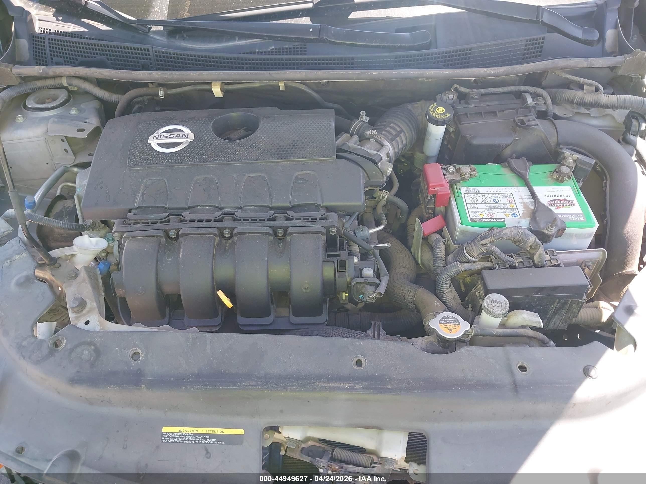 2014 Nissan Sentra Fe+ S/fe+ Sv/s/sl/sr/sv Серый vin: 3N1AB7AP5EY239546