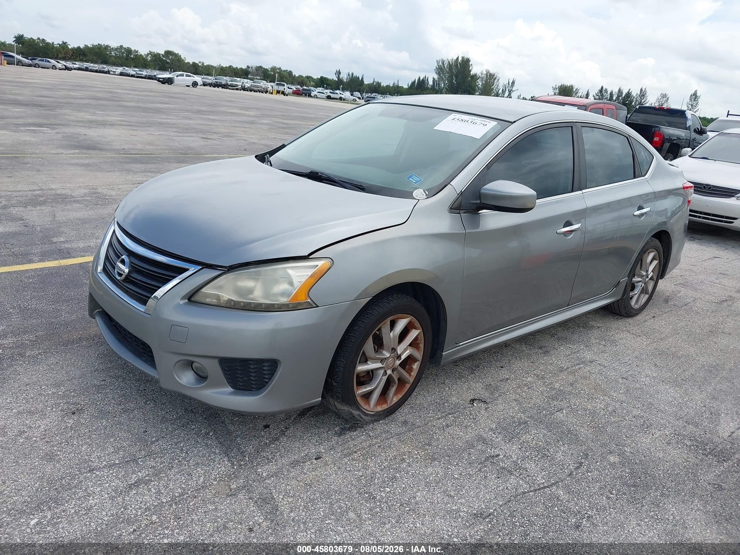 2014 Nissan Sentra Sr Gray vin: 3N1AB7AP5EY242883