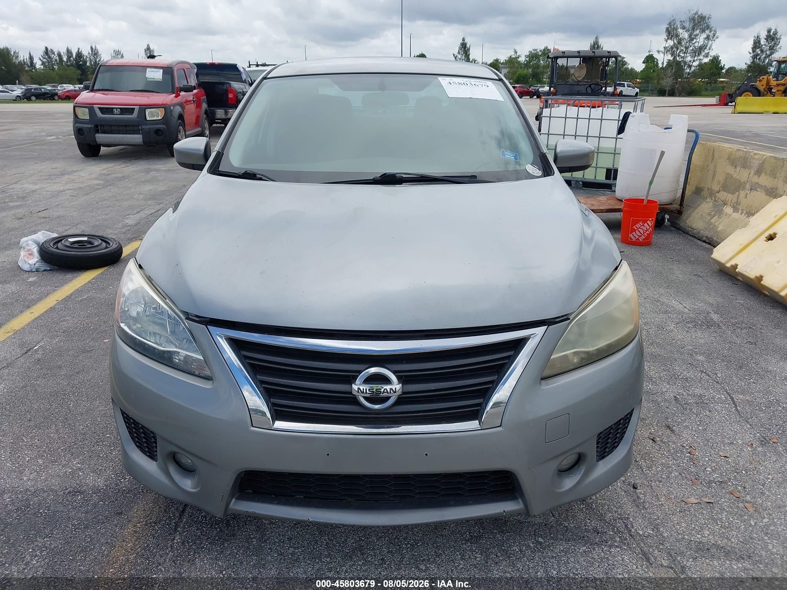 2014 Nissan Sentra Sr Gray vin: 3N1AB7AP5EY242883