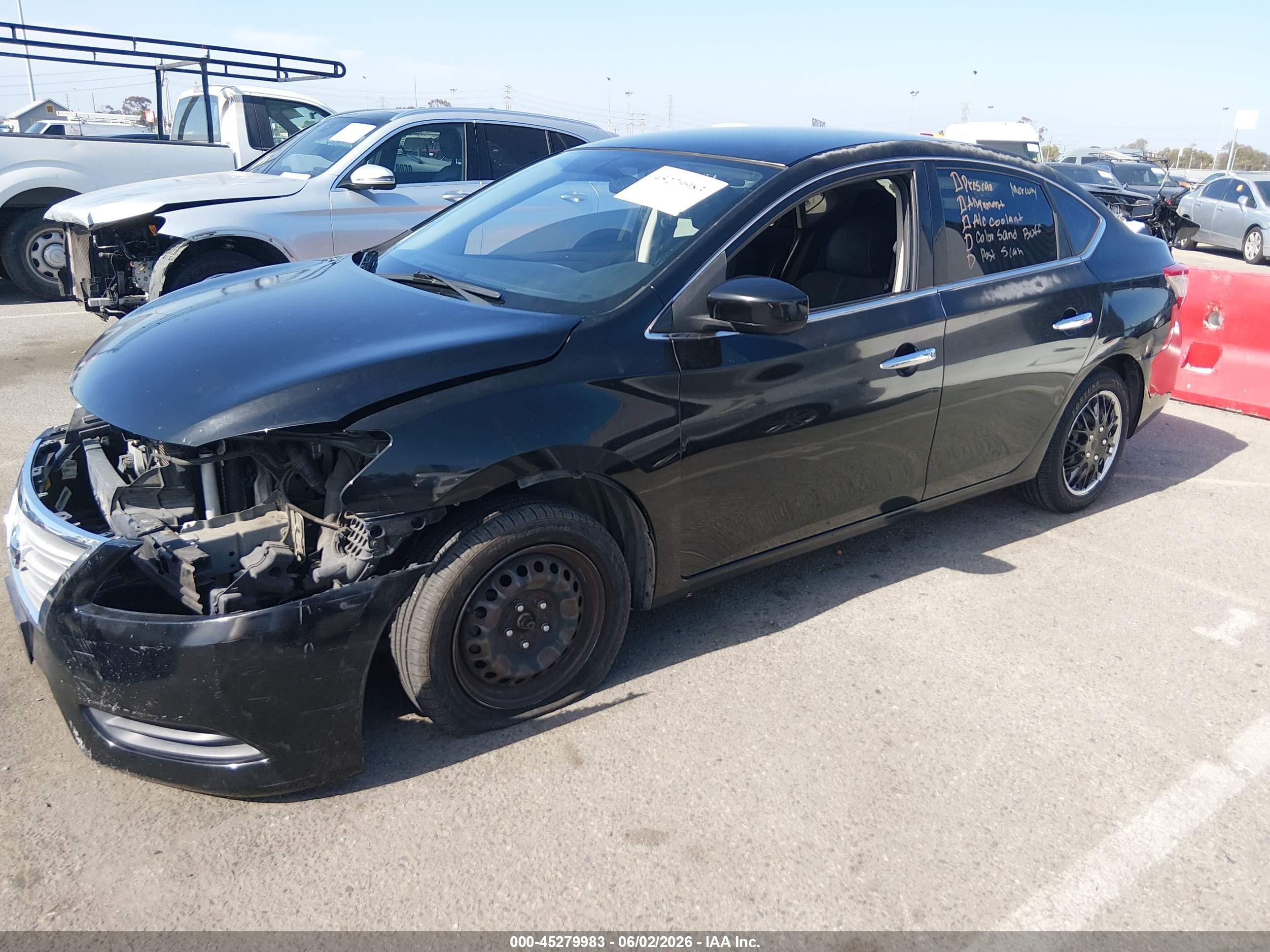 2014 Nissan Sentra S Black vin: 3N1AB7AP5EY249462